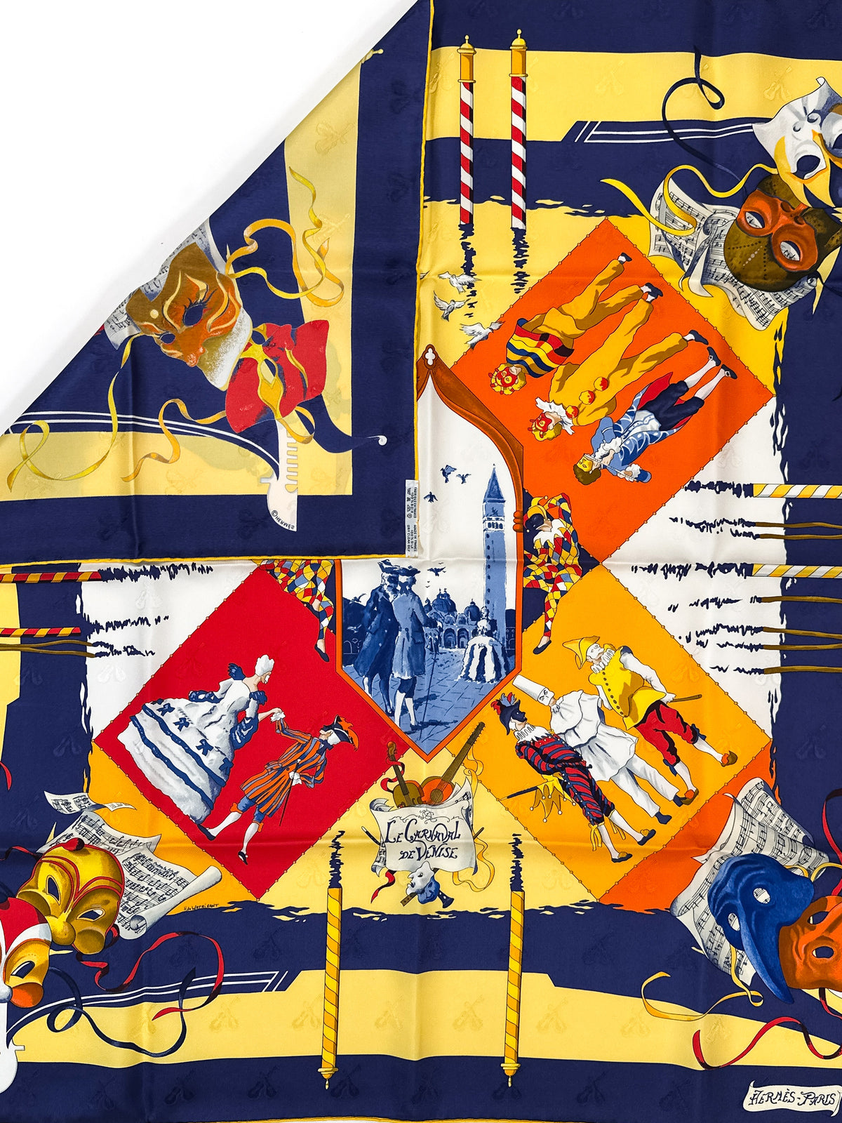 Hermès Fêtes Venitiennes Jacquard 90