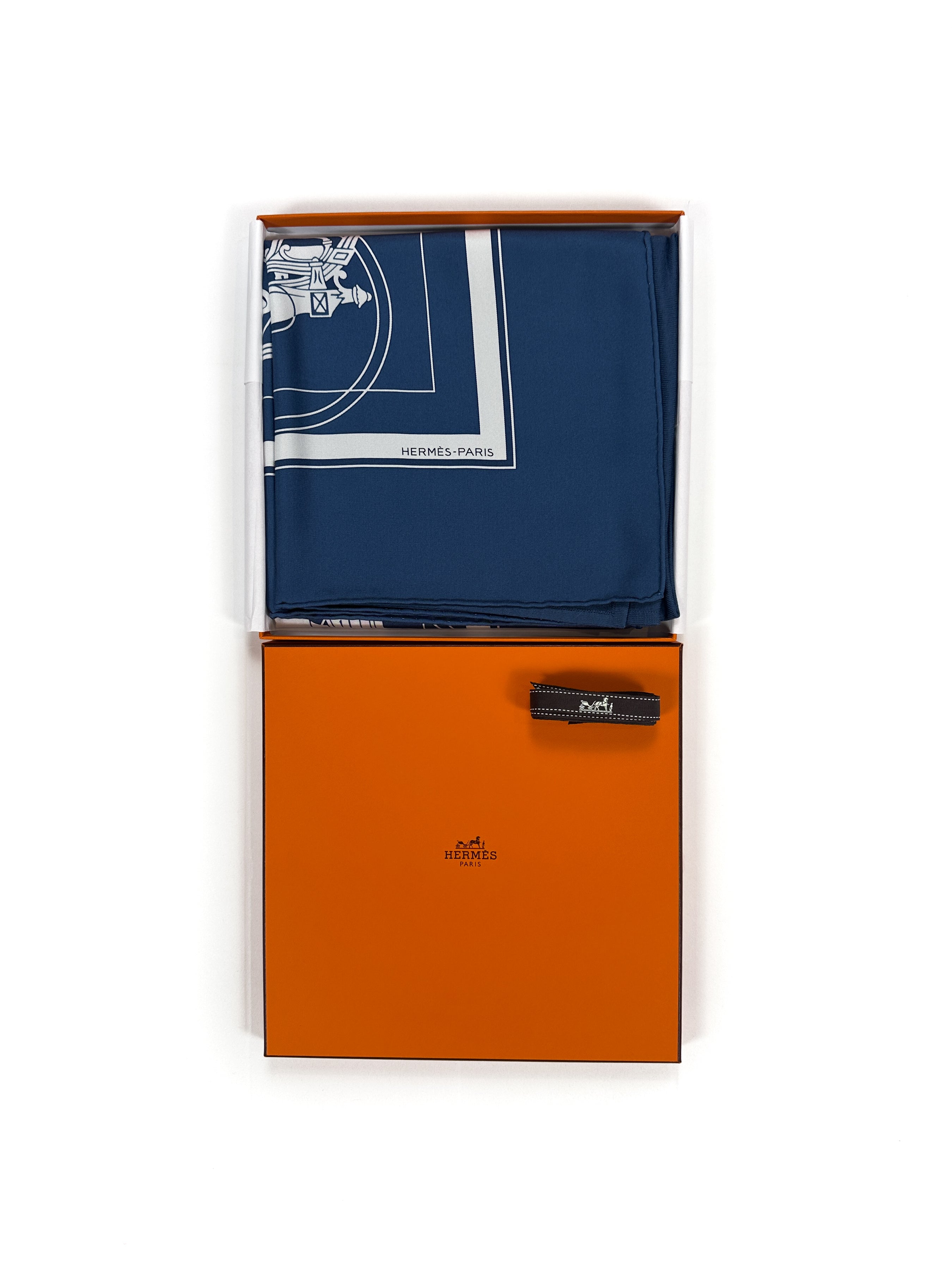 Hermès Hybride Ex-Libris Wool Silk 90