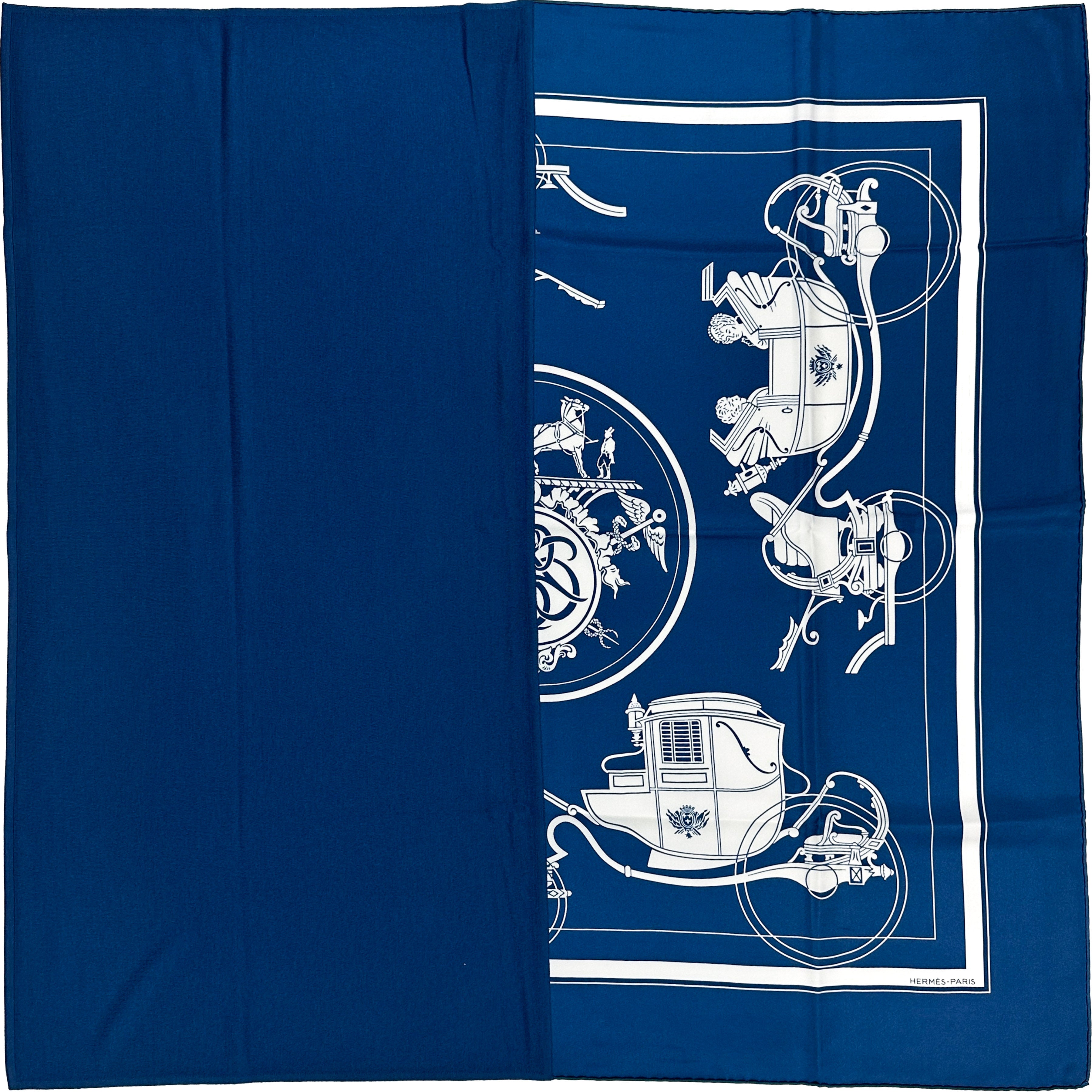 Hermès Hybride Ex-Libris Wool Silk 90