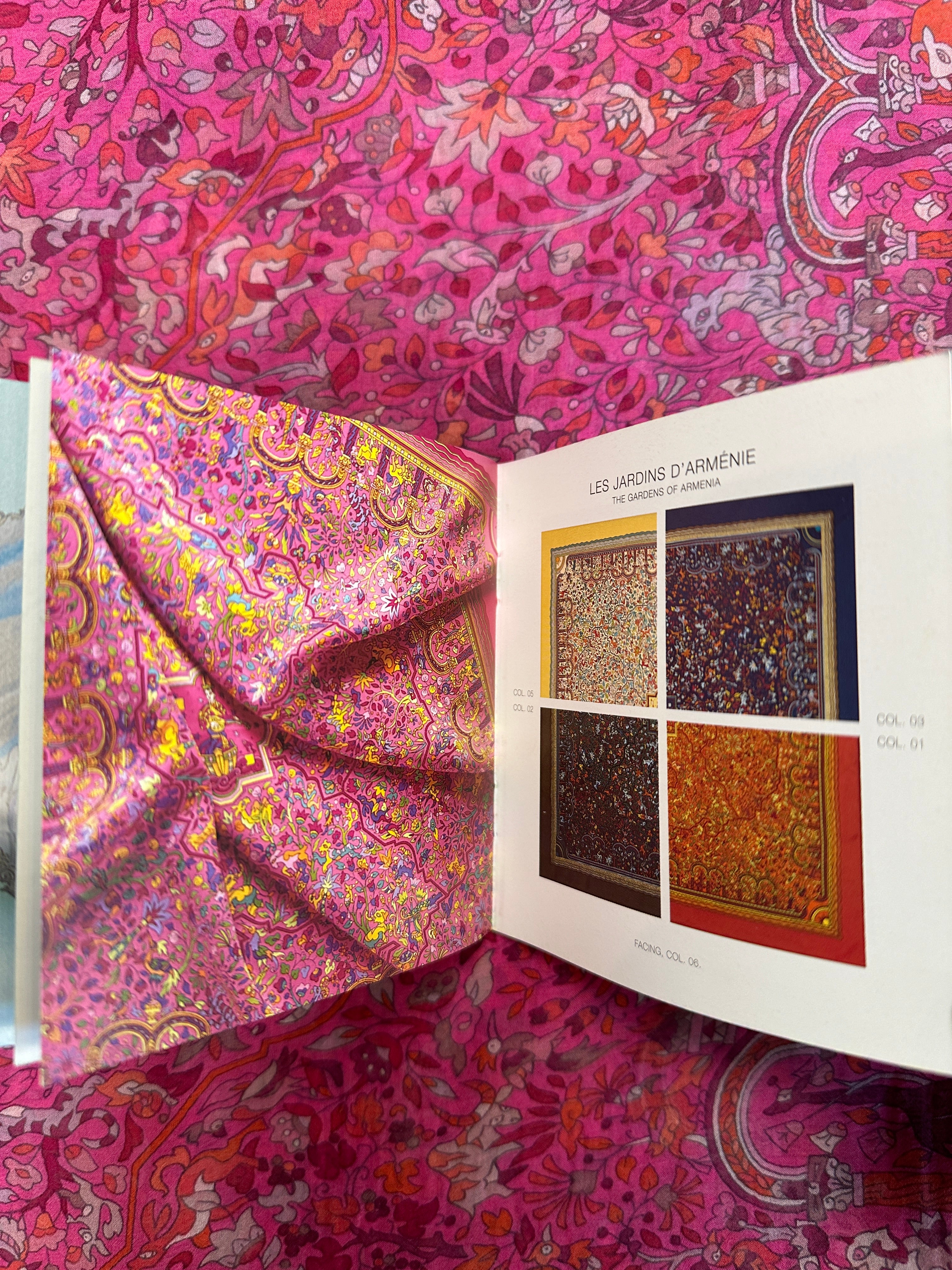 Hermès Les Jardins d'Arménie Mousseline Shawl