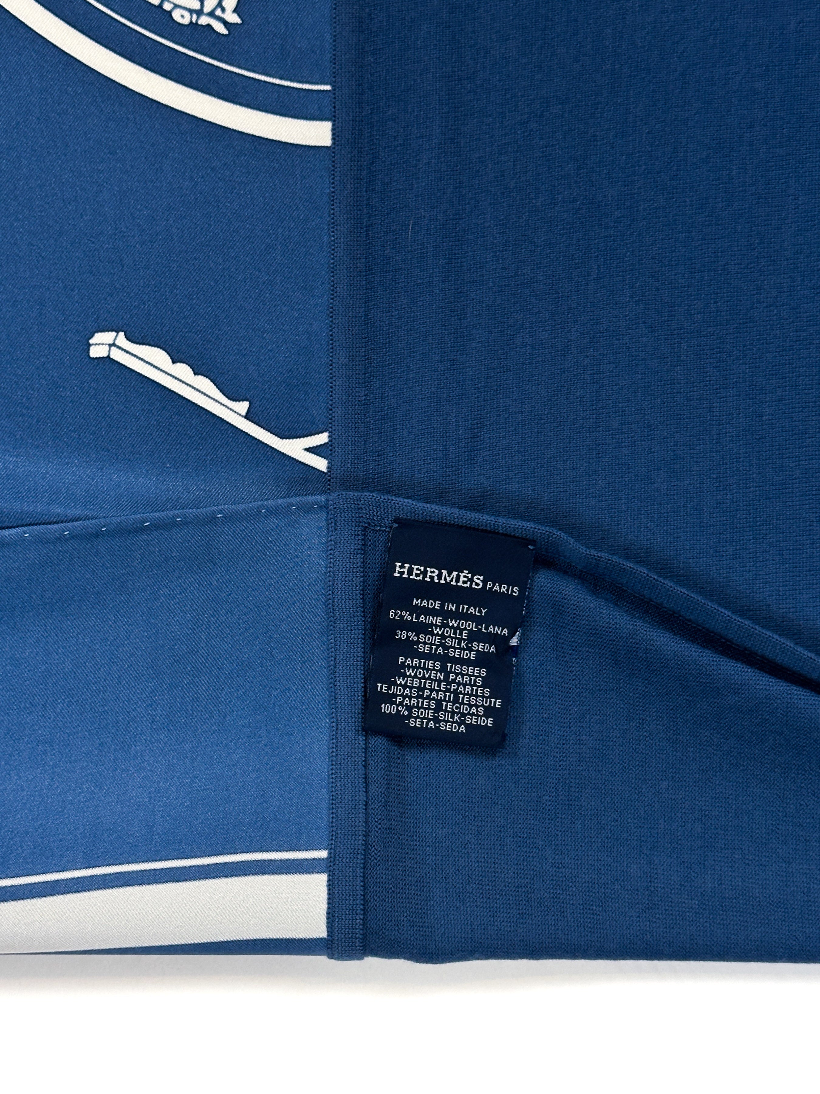 Hermès Hybride Ex-Libris Wool Silk 90