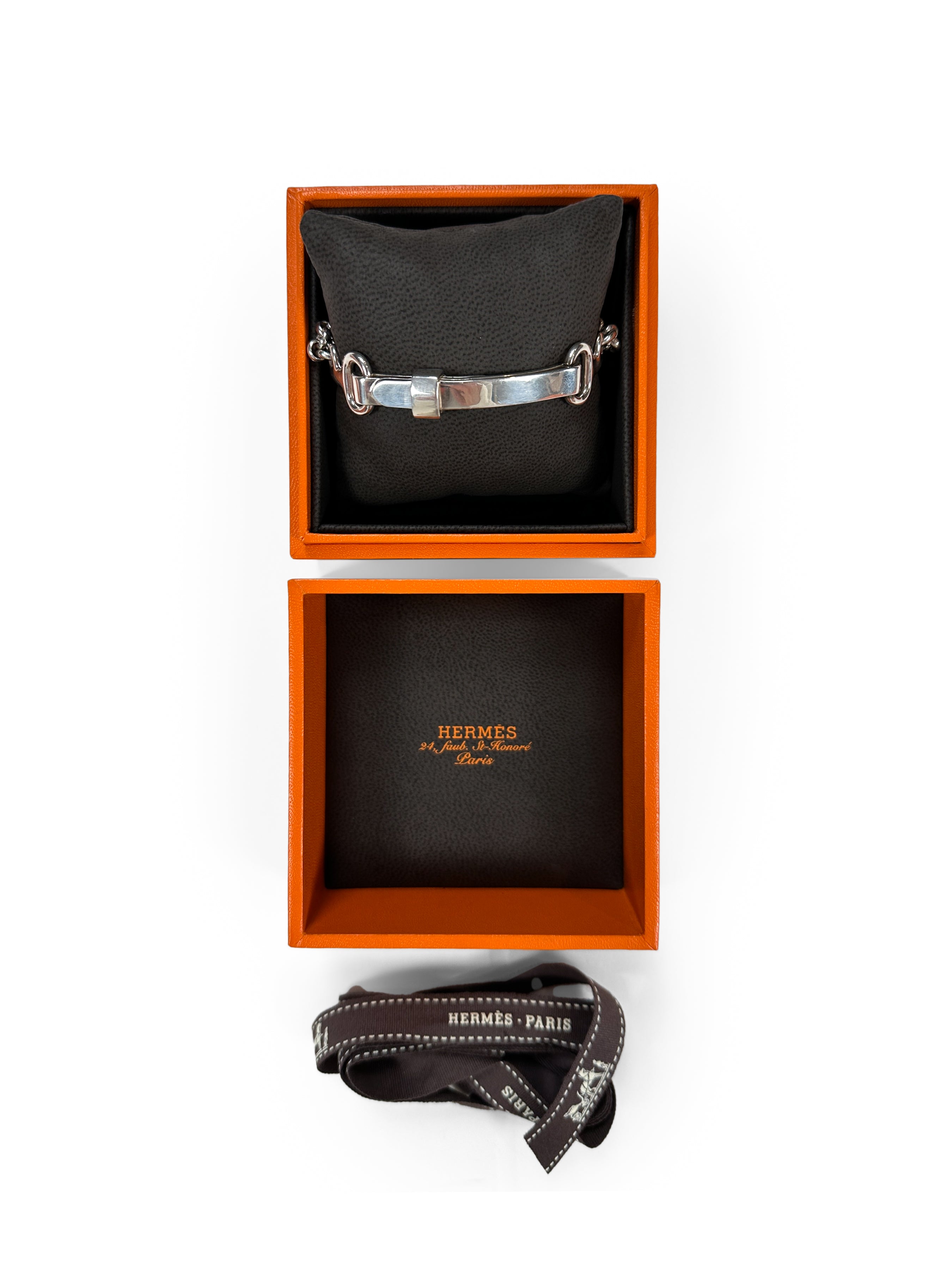 Hermès Mors de Bride Sterling Silver Bracelet