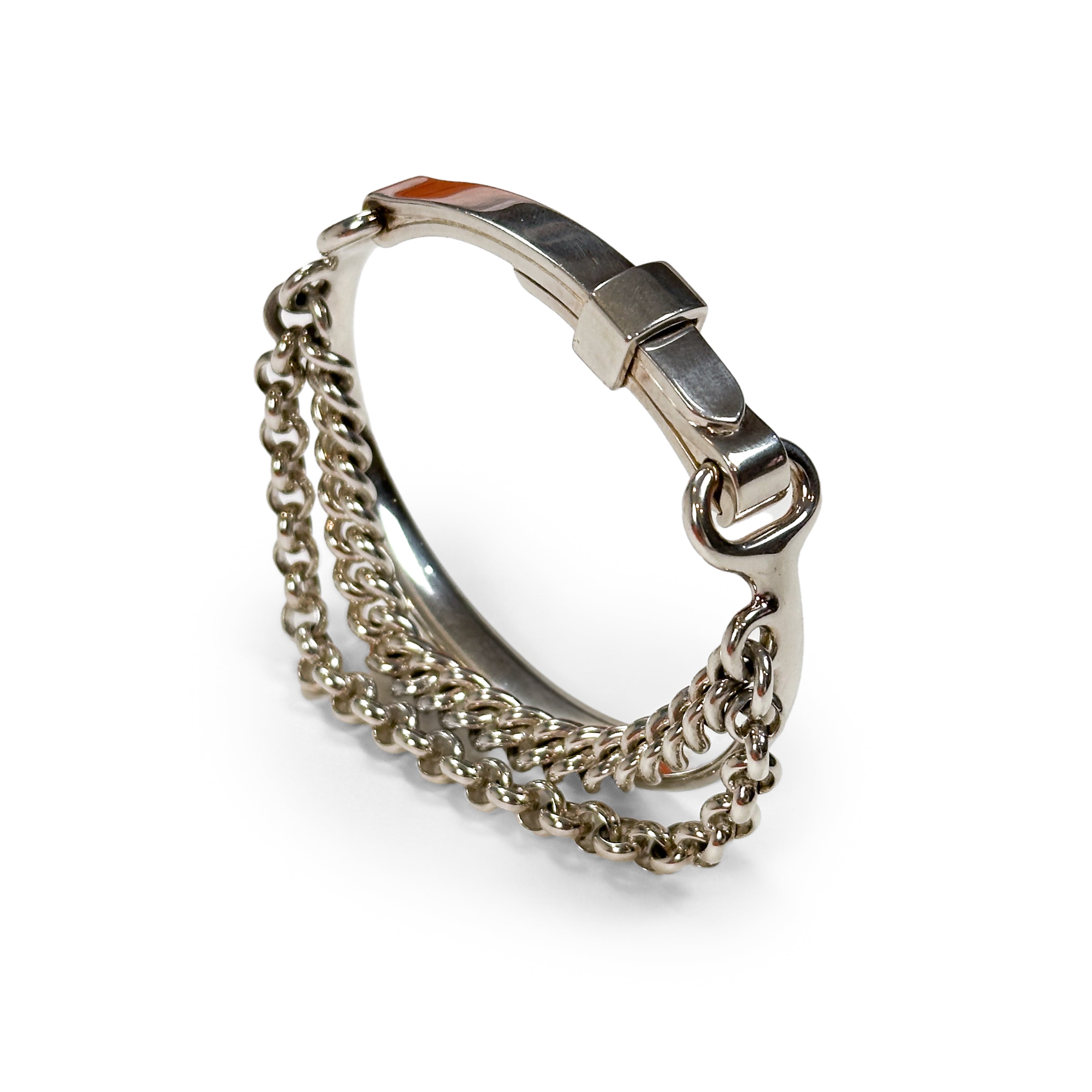 Hermès Mors de Bride Sterling Silver Bracelet