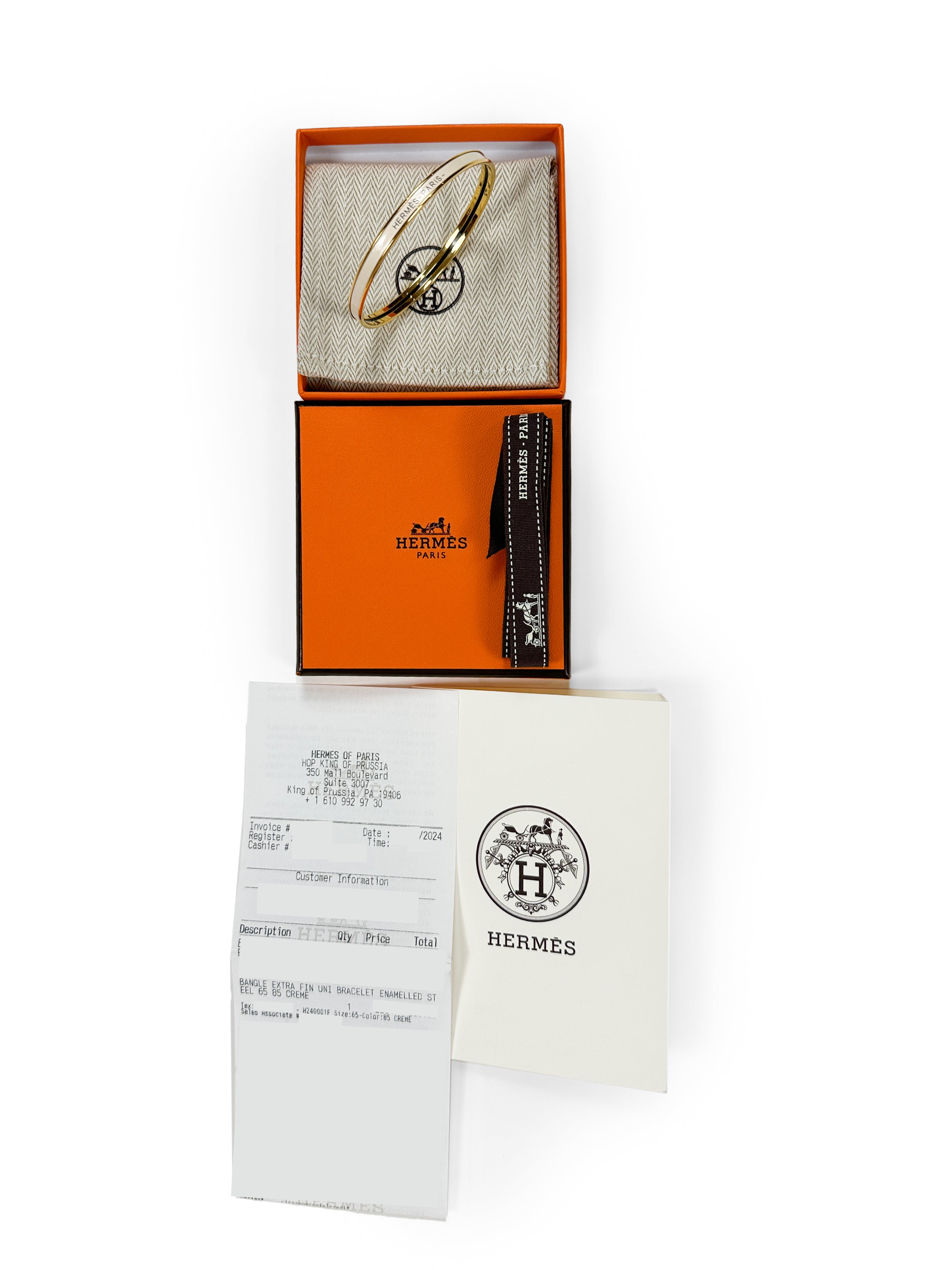 Hermès Uni Extra-Narrow Bangle
