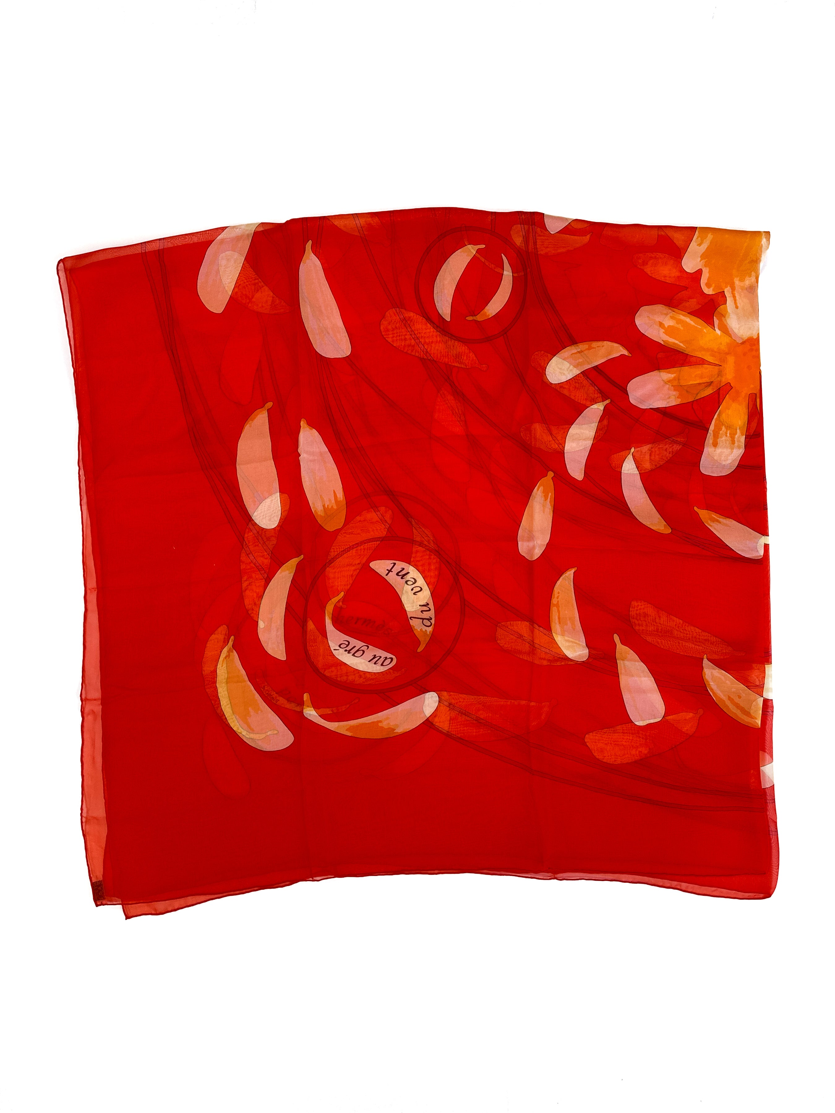 Hermès Au Gré du Vent Mousseline 140