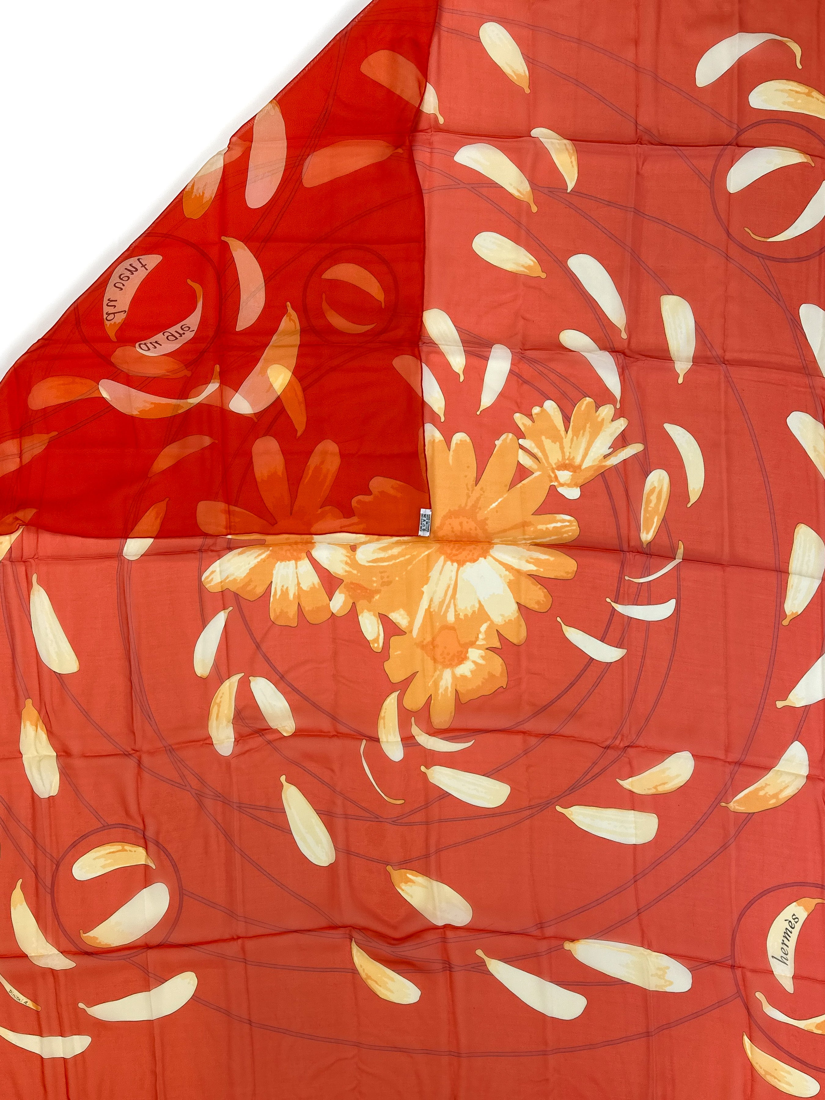 Hermès Au Gré du Vent Mousseline 140