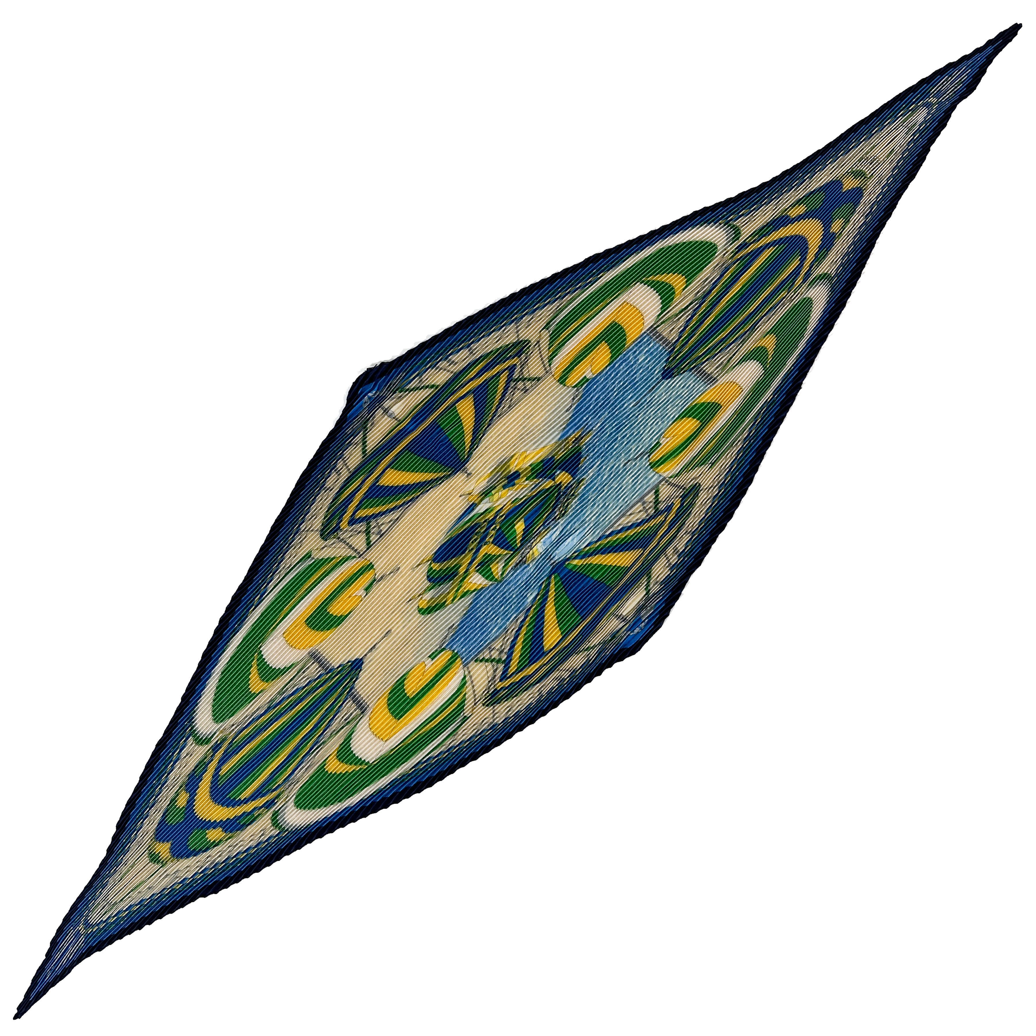 Hermès Spinnakers Plissé 90