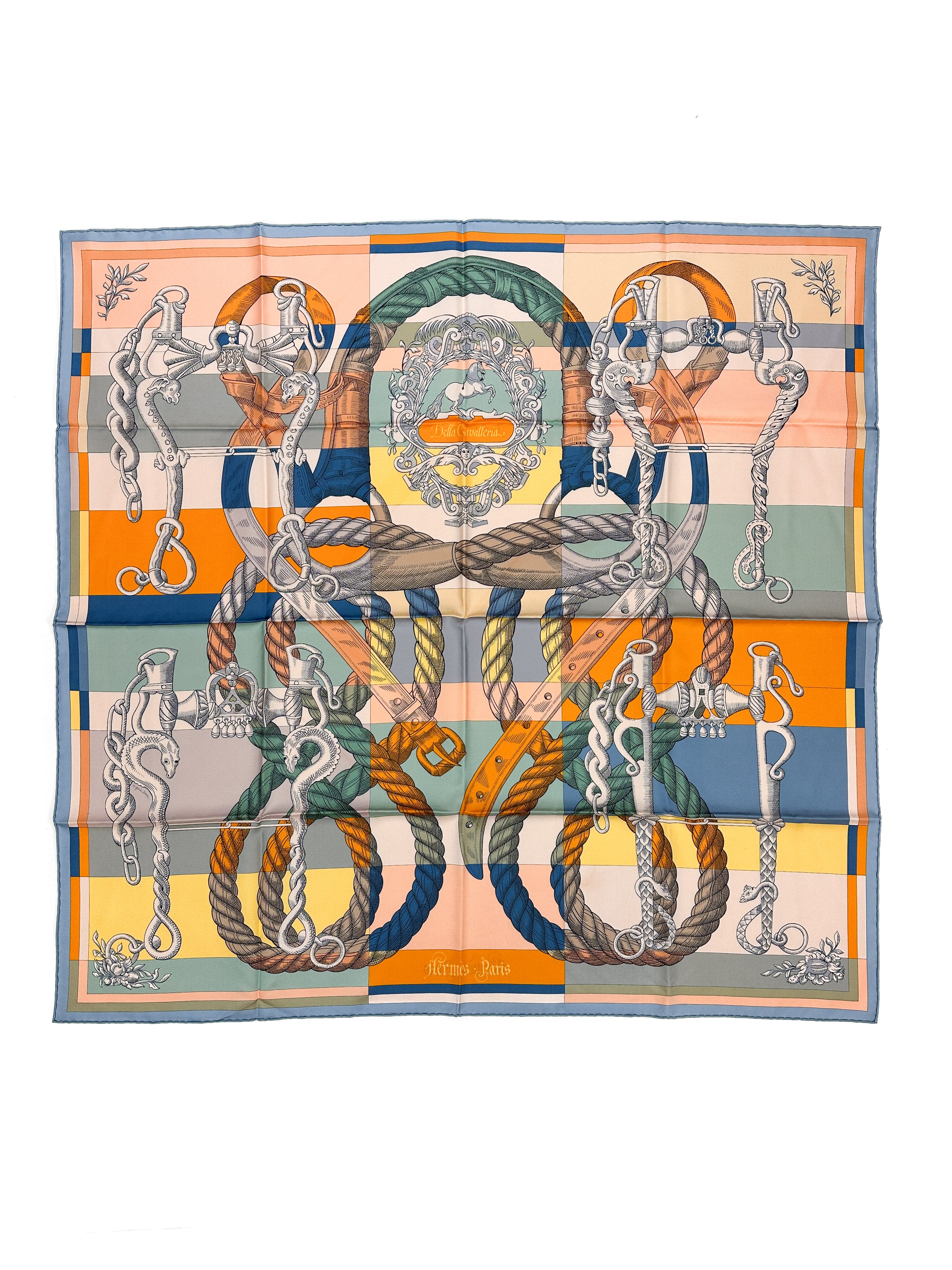 Hermès Della Cavalleria Double Face 90