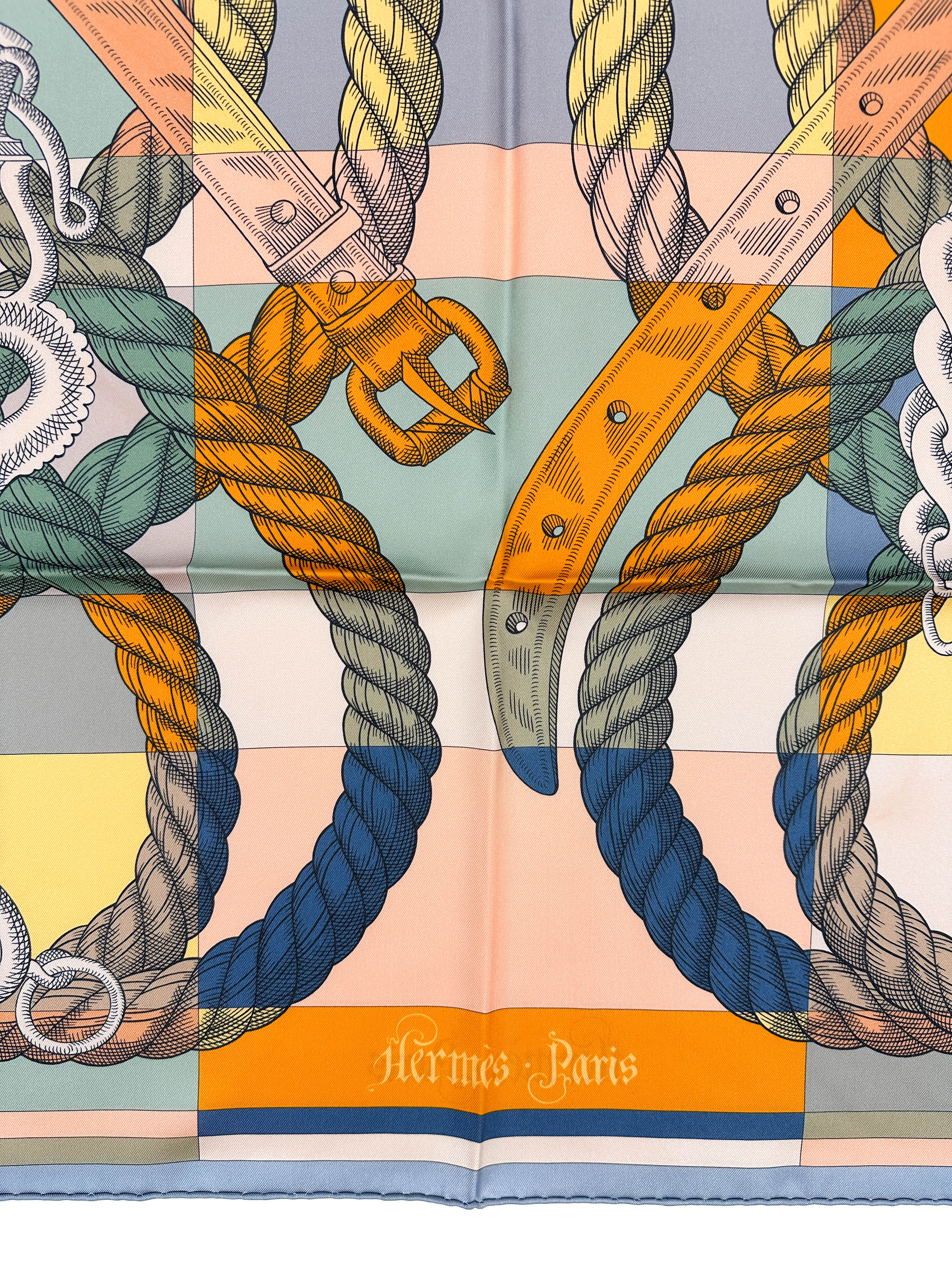 Hermès Della Cavalleria Double Face 90