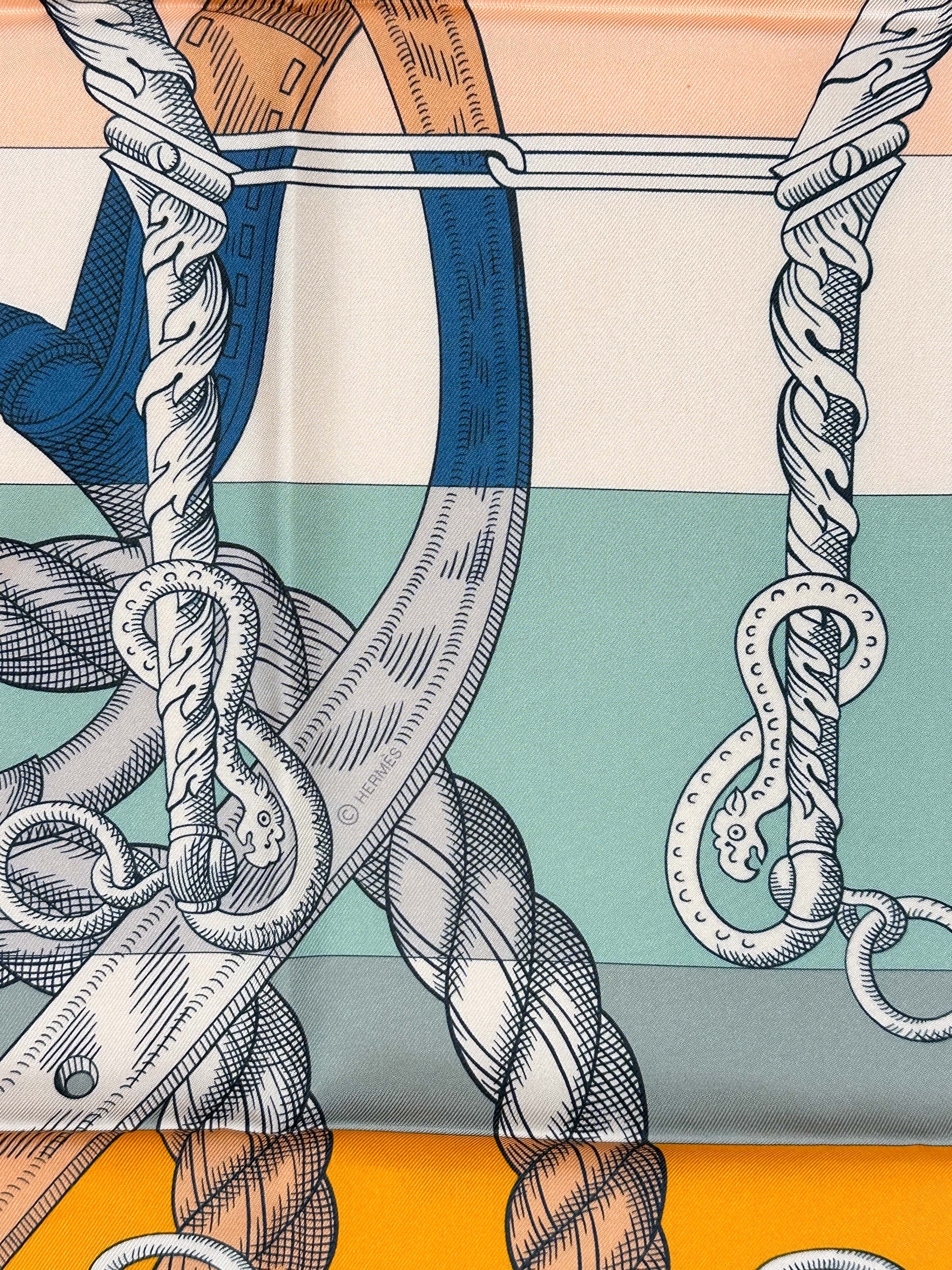 Hermès Della Cavalleria Double Face 90