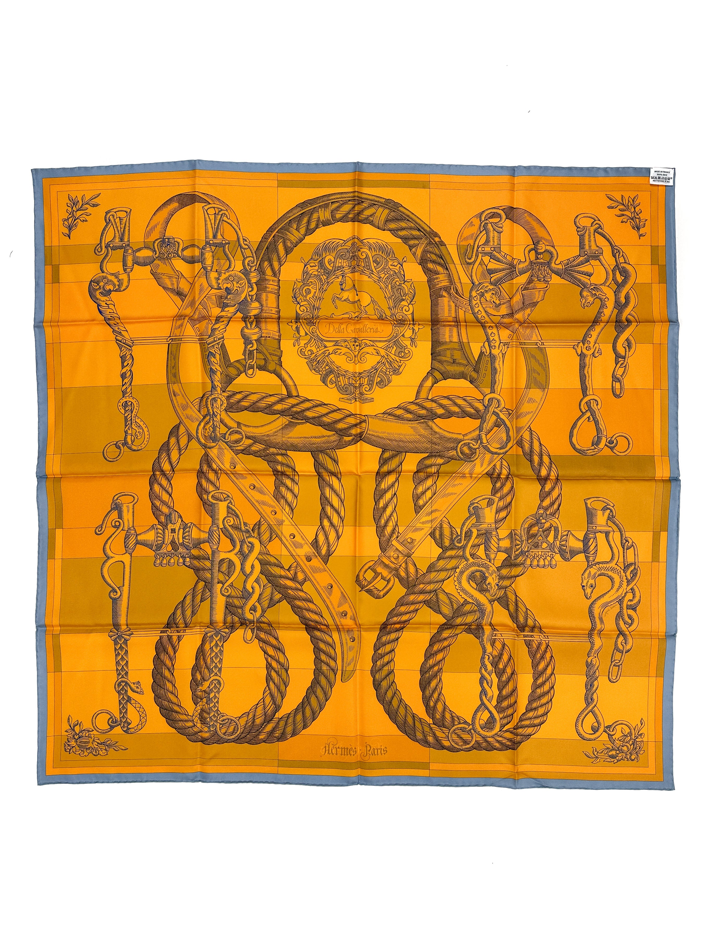 Hermès Della Cavalleria Double Face 90