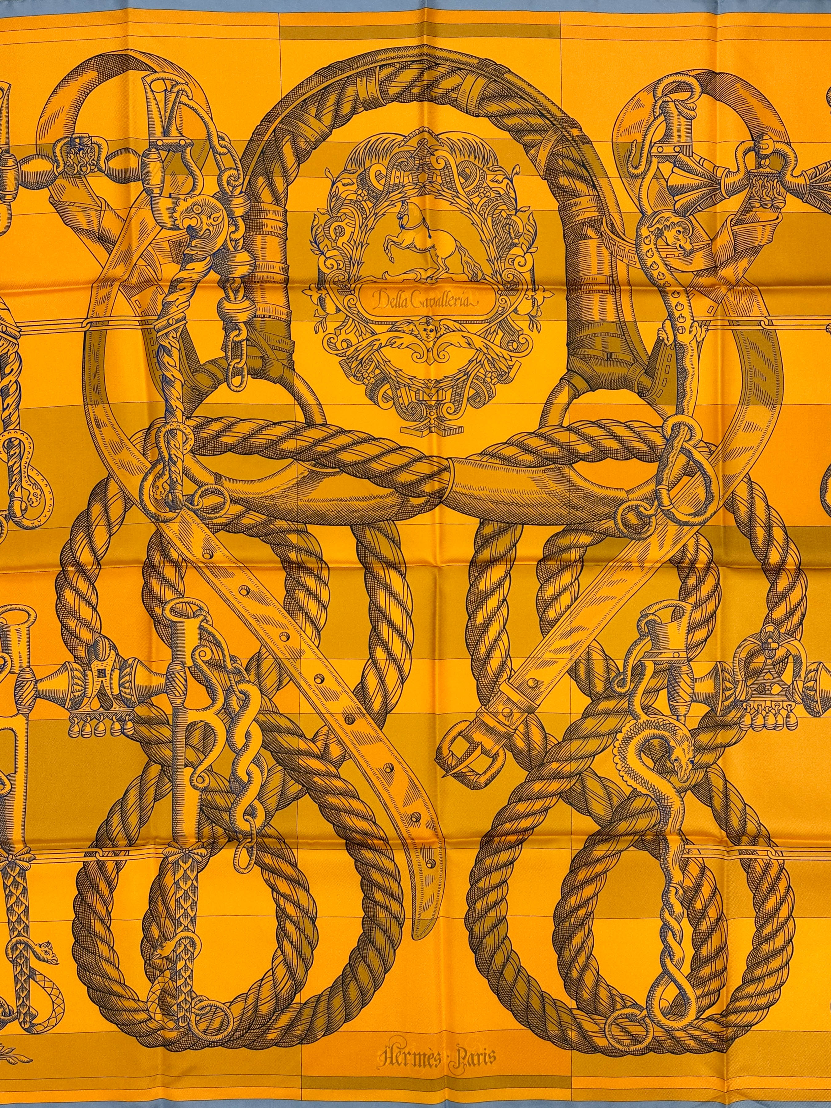 Hermès Della Cavalleria Double Face 90