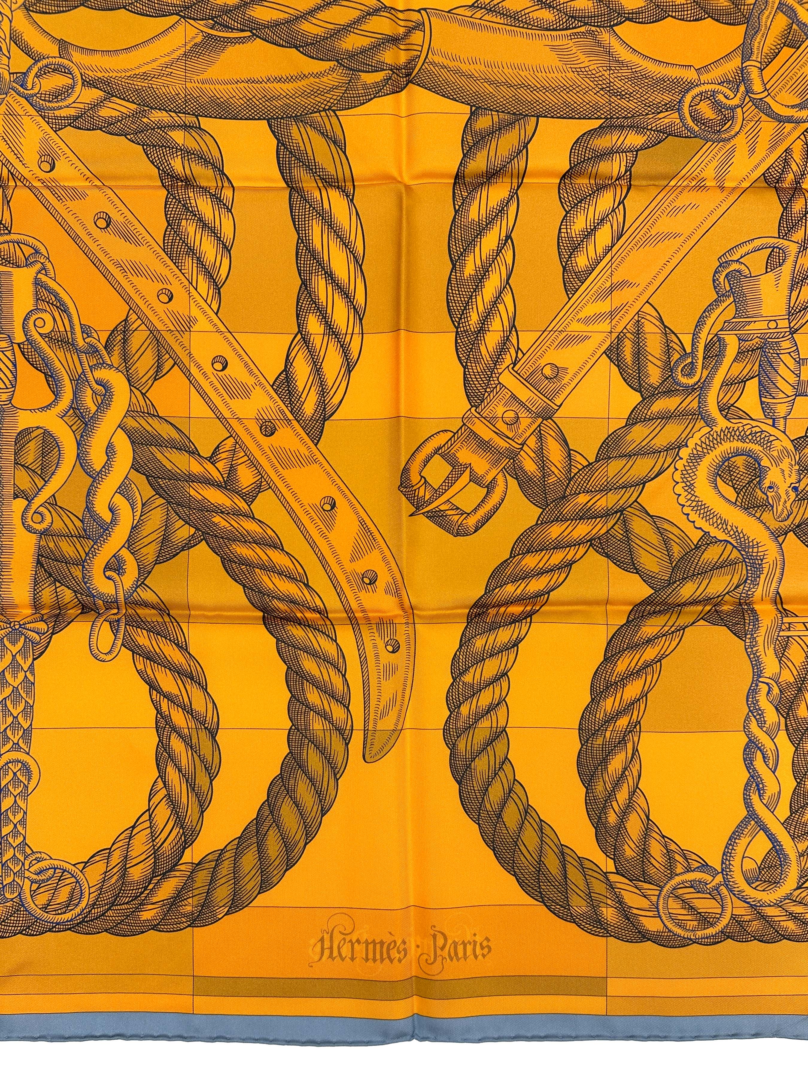 Hermès Della Cavalleria Double Face 90