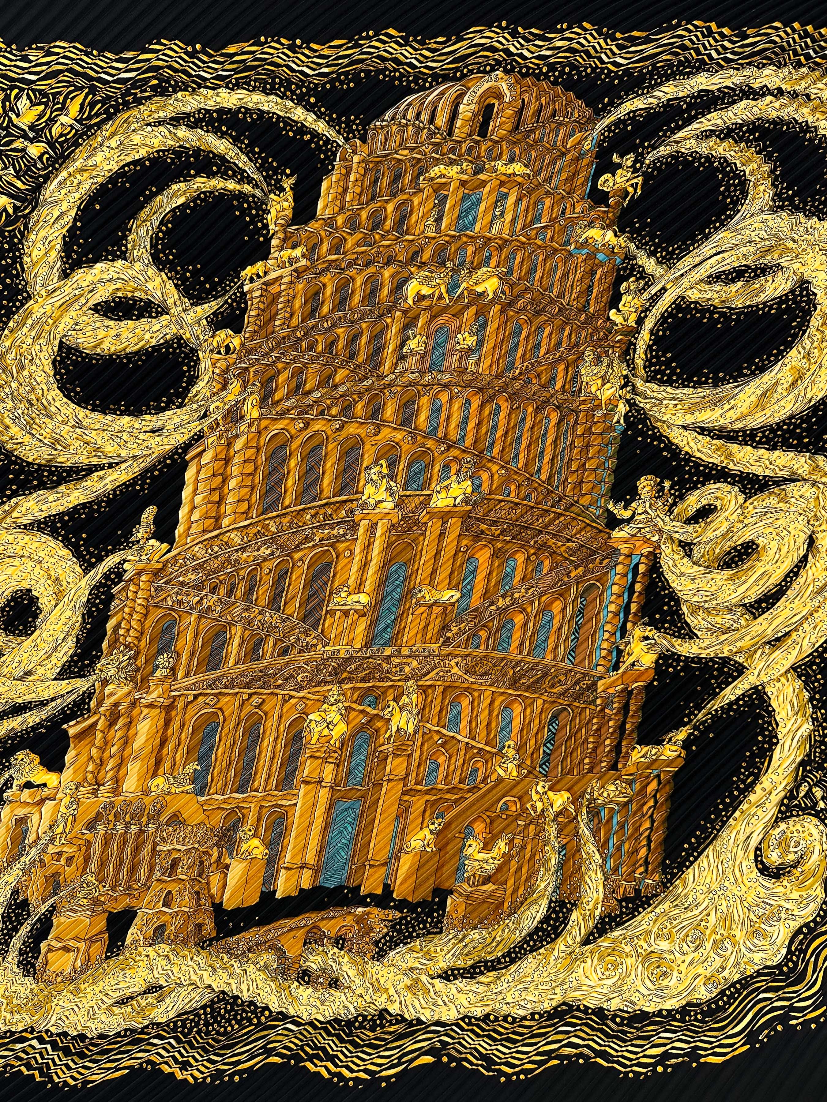 Hermès Les Rivières de Babel Plissé 90