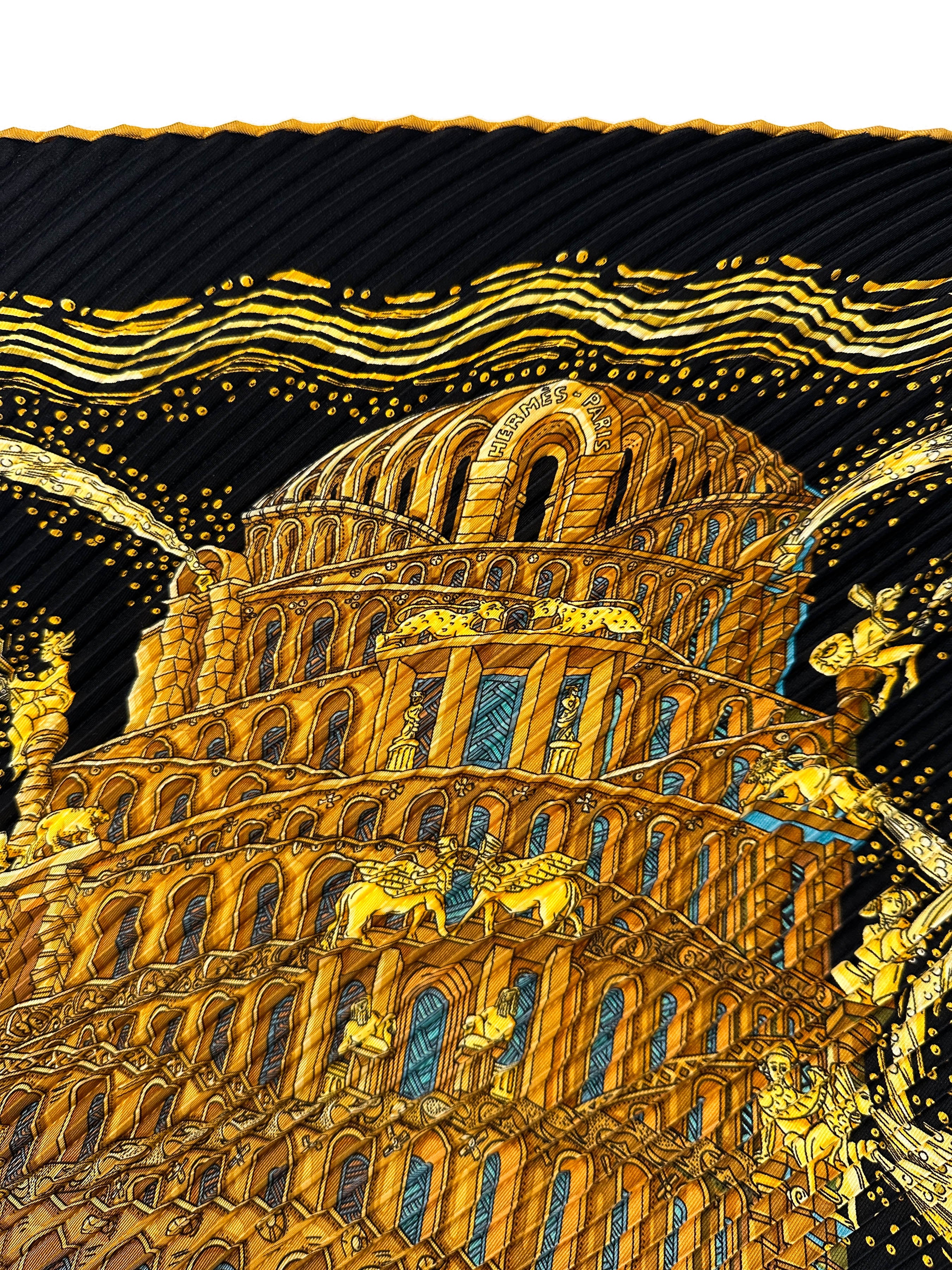 Hermès Les Rivières de Babel Plissé 90