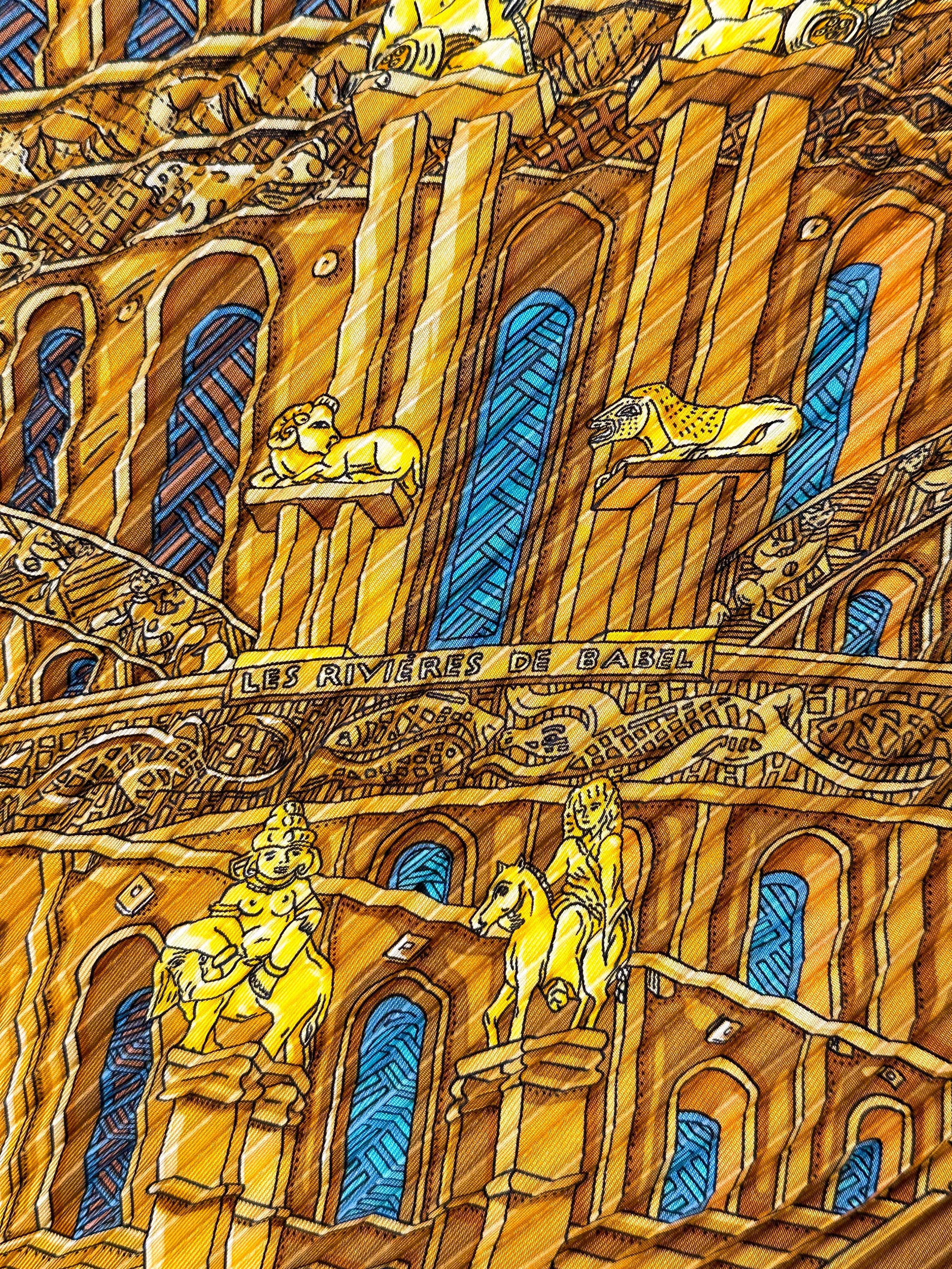 Hermès Les Rivières de Babel Plissé 90