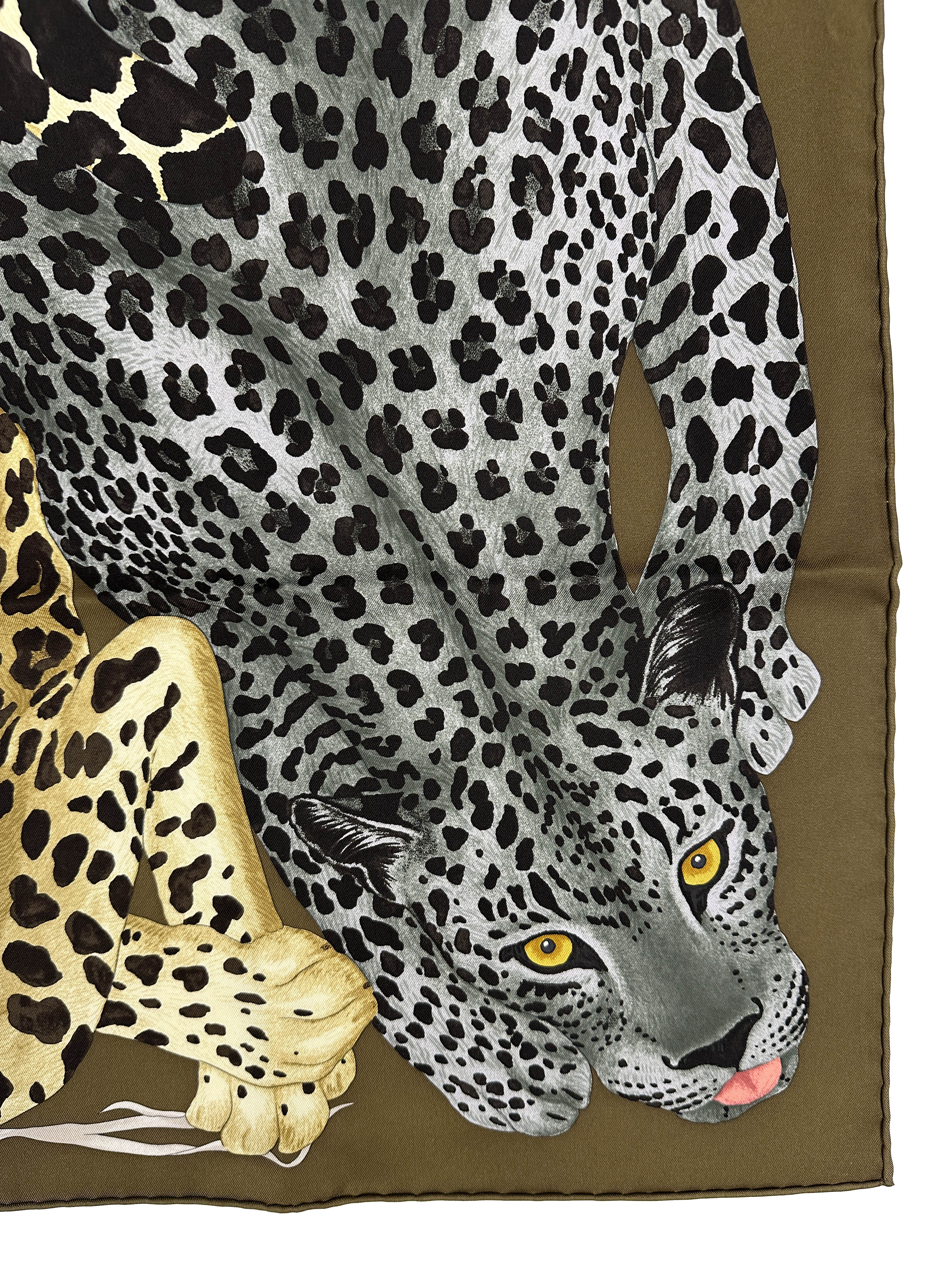 Hermès Lazy Leopardesses 90