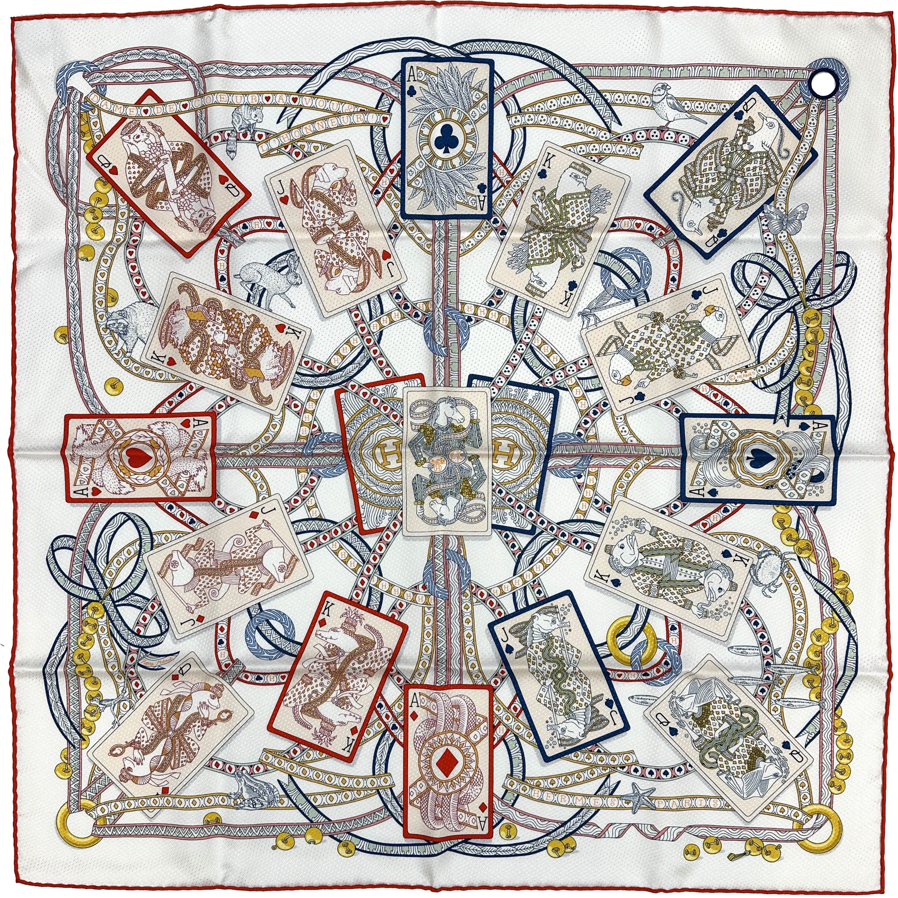 Hermès Dame de Coeur Jacquard With Single Eyelet 70