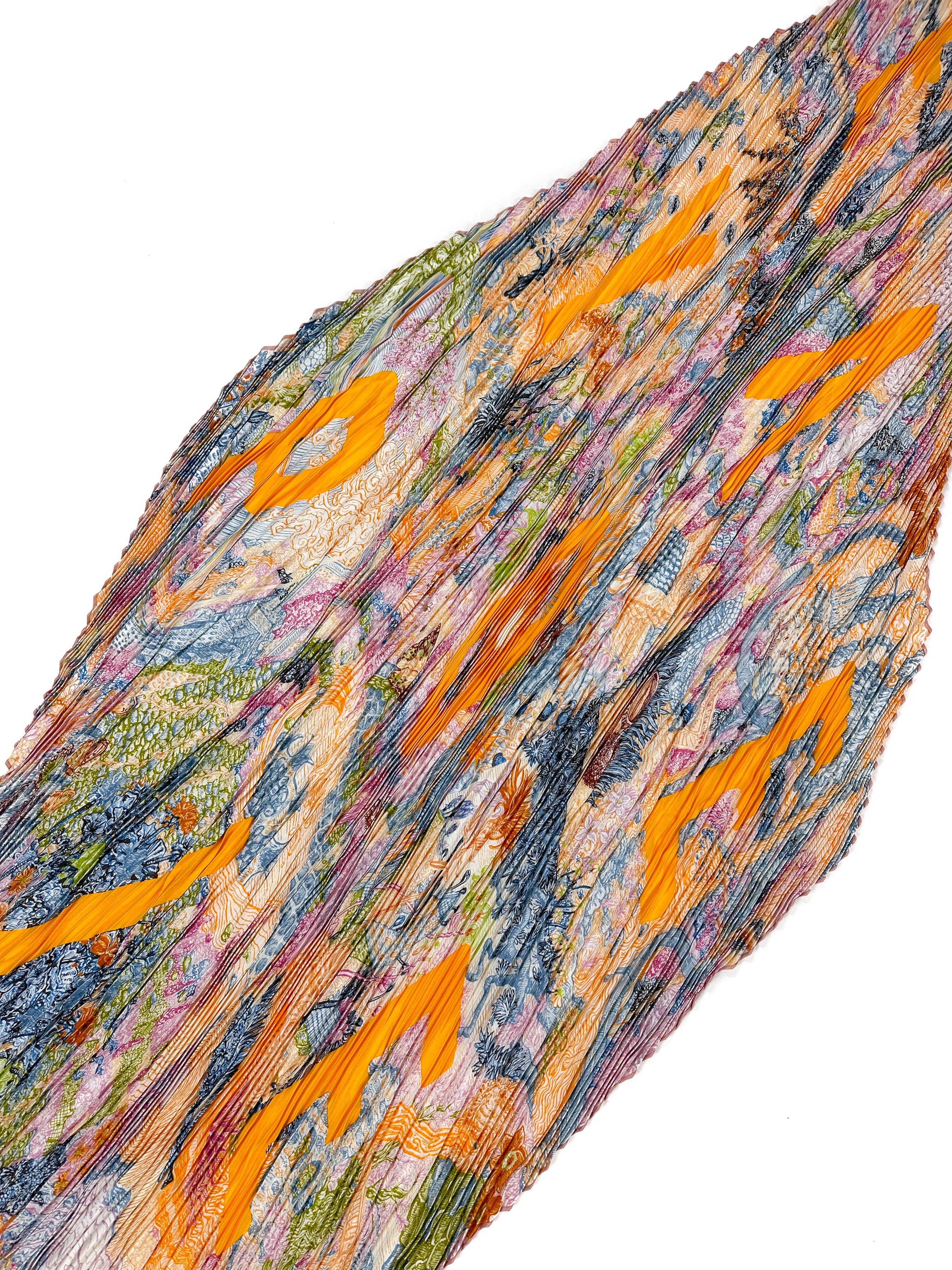 Hermès Eleftheria Plissé Silk 140