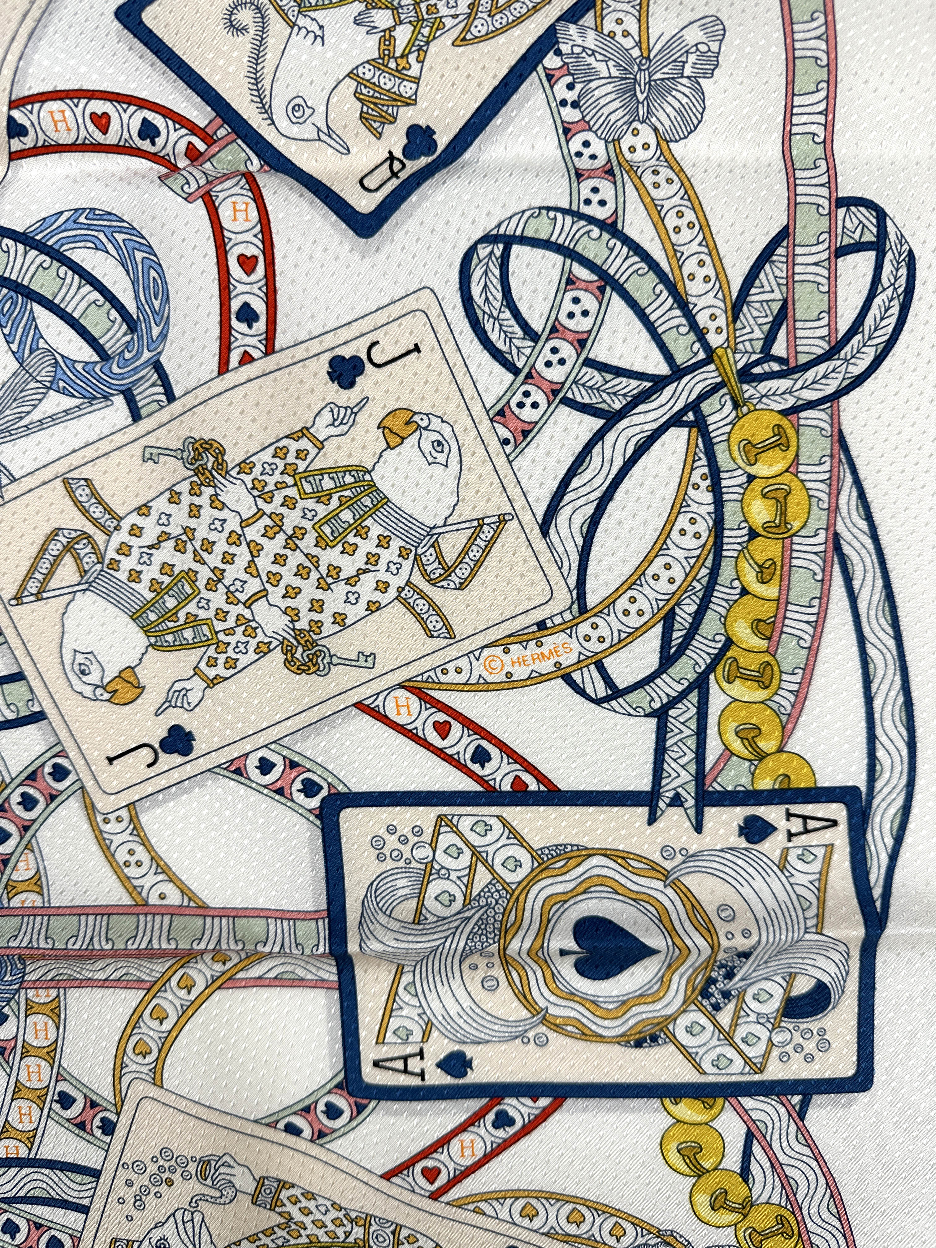 Hermès Dame de Coeur Jacquard With Single Eyelet 70