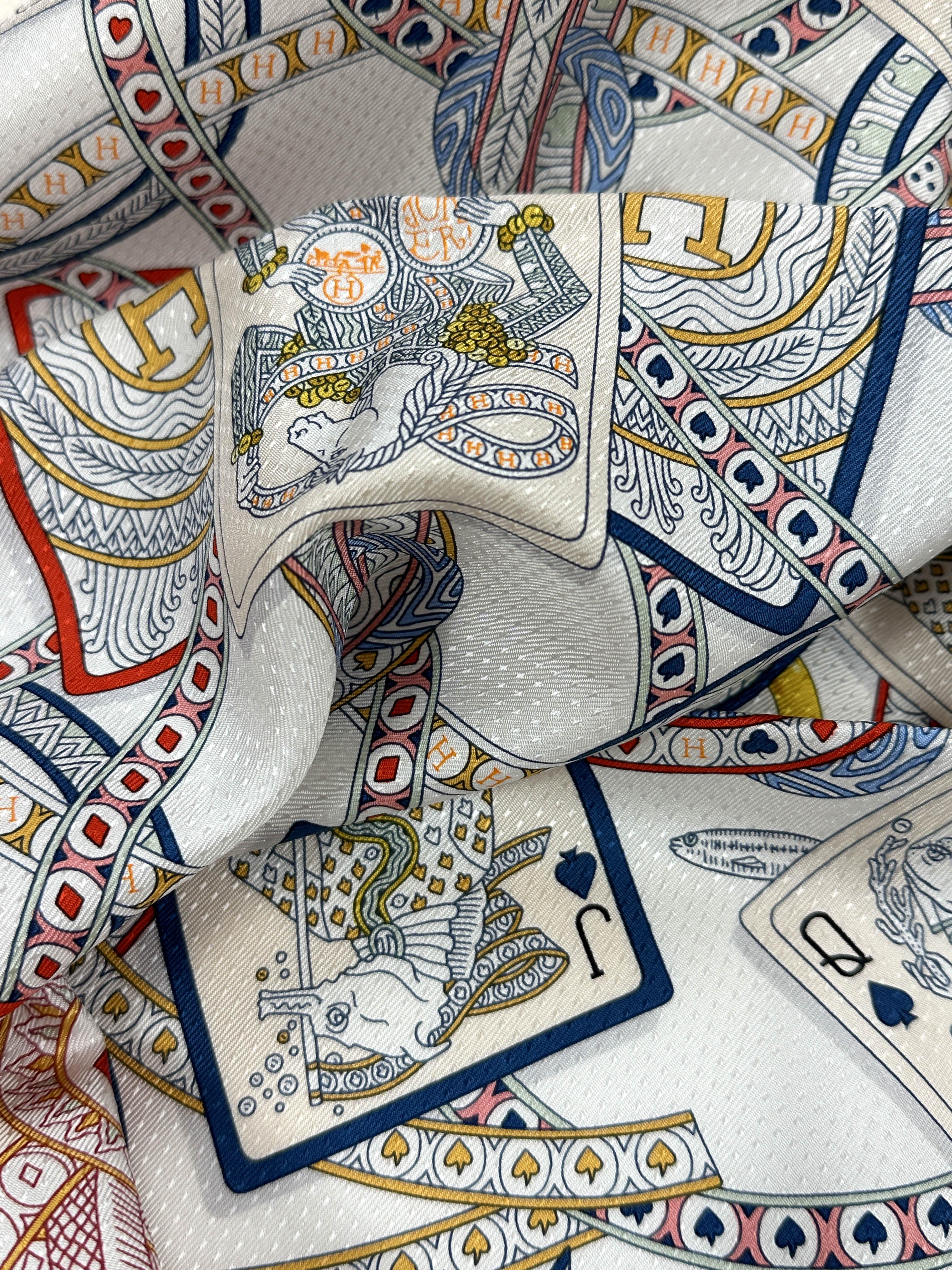 Hermès Dame de Coeur Jacquard With Single Eyelet 70