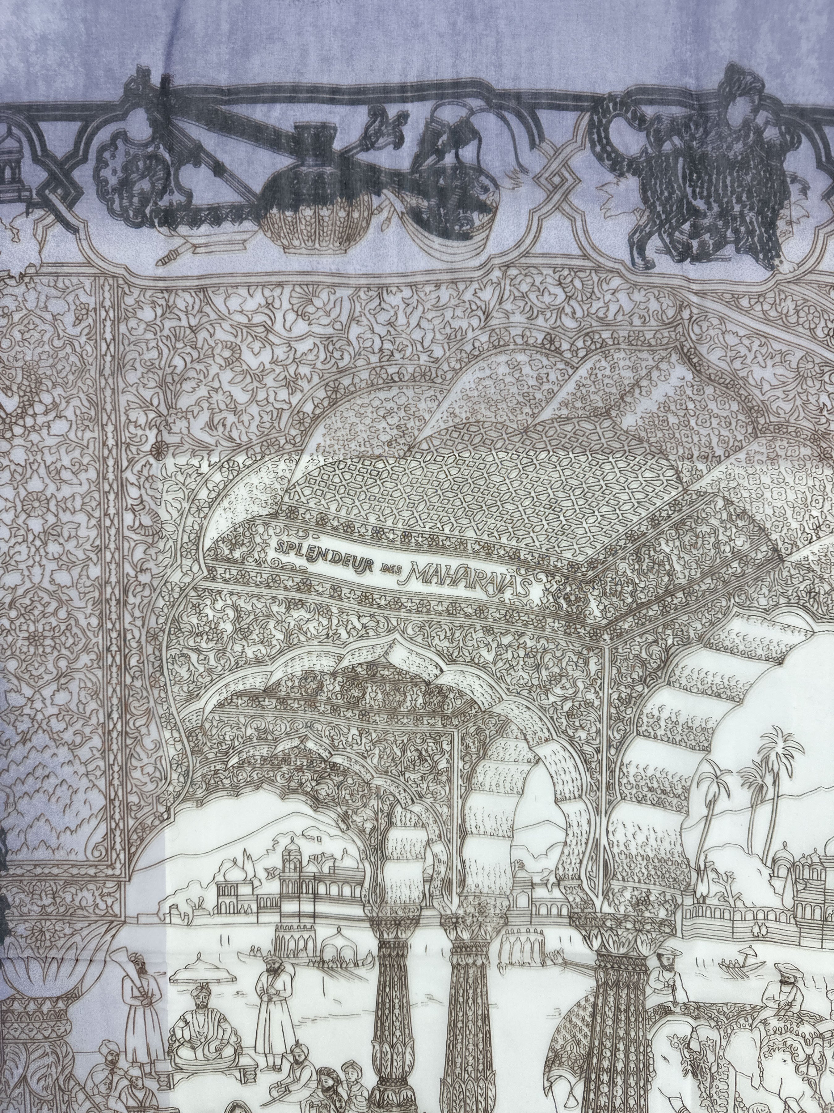 Hermès Splendeur des Maharajas Mousseline 90