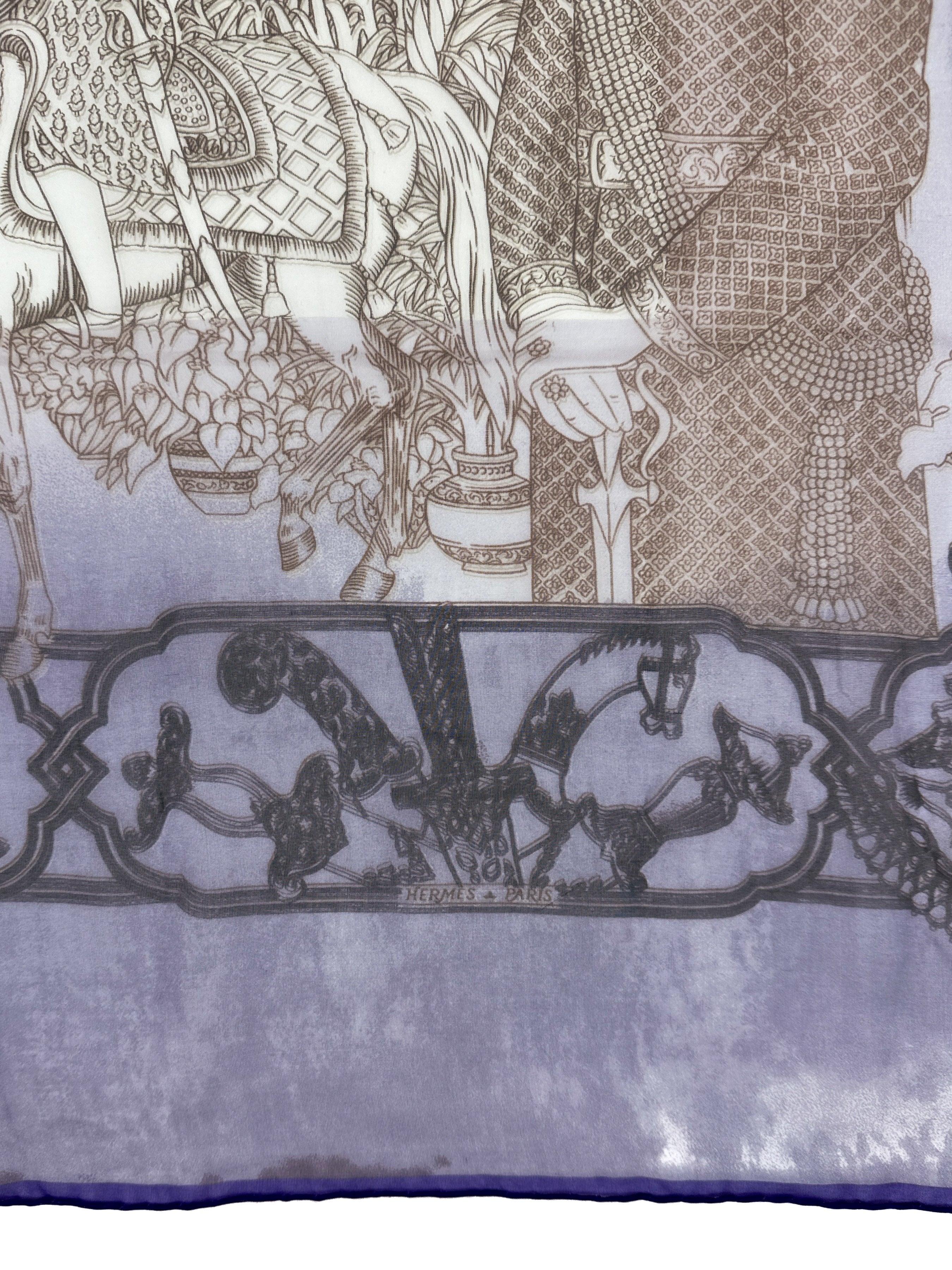 Hermès Splendeur des Maharajas Mousseline 90