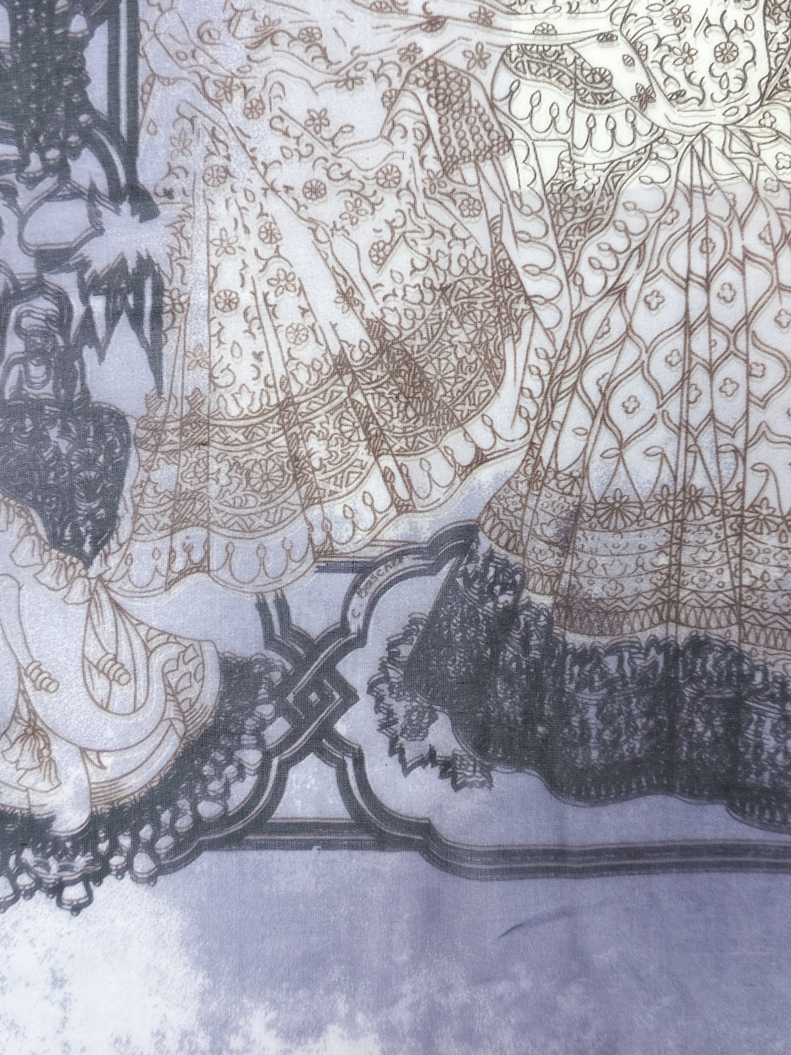 Hermès Splendeur des Maharajas Mousseline 90