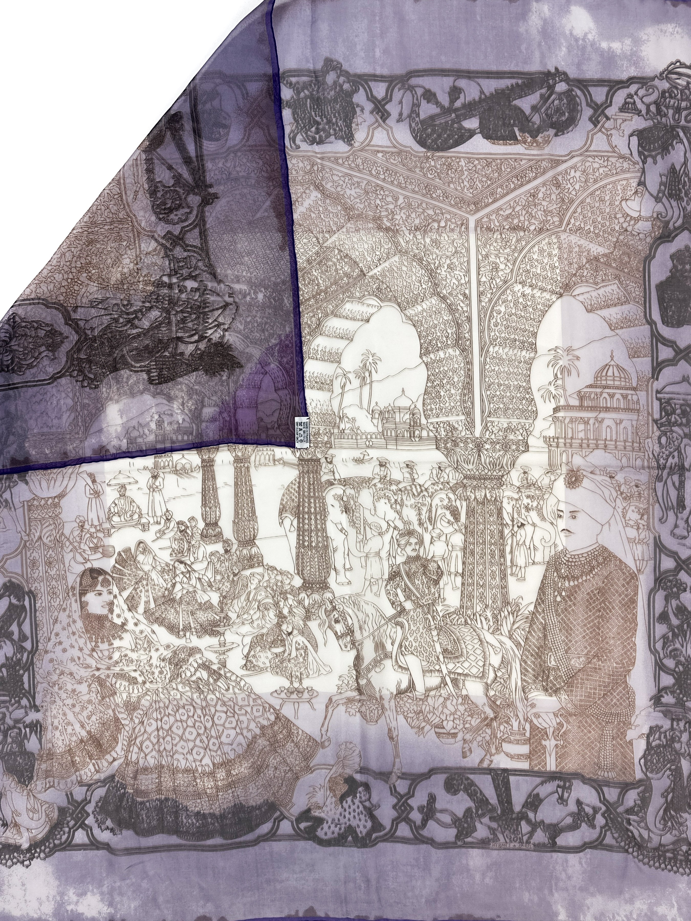 Hermès Splendeur des Maharajas Mousseline 90