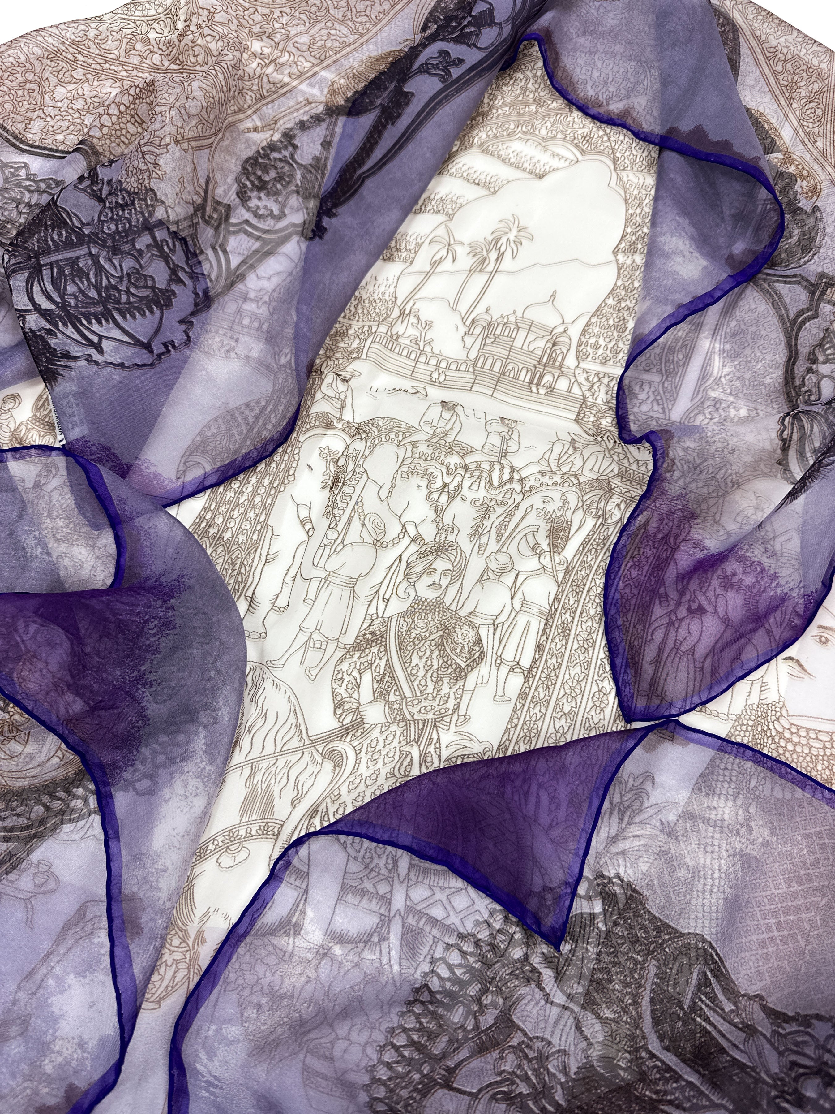 Hermès Splendeur des Maharajas Mousseline 90