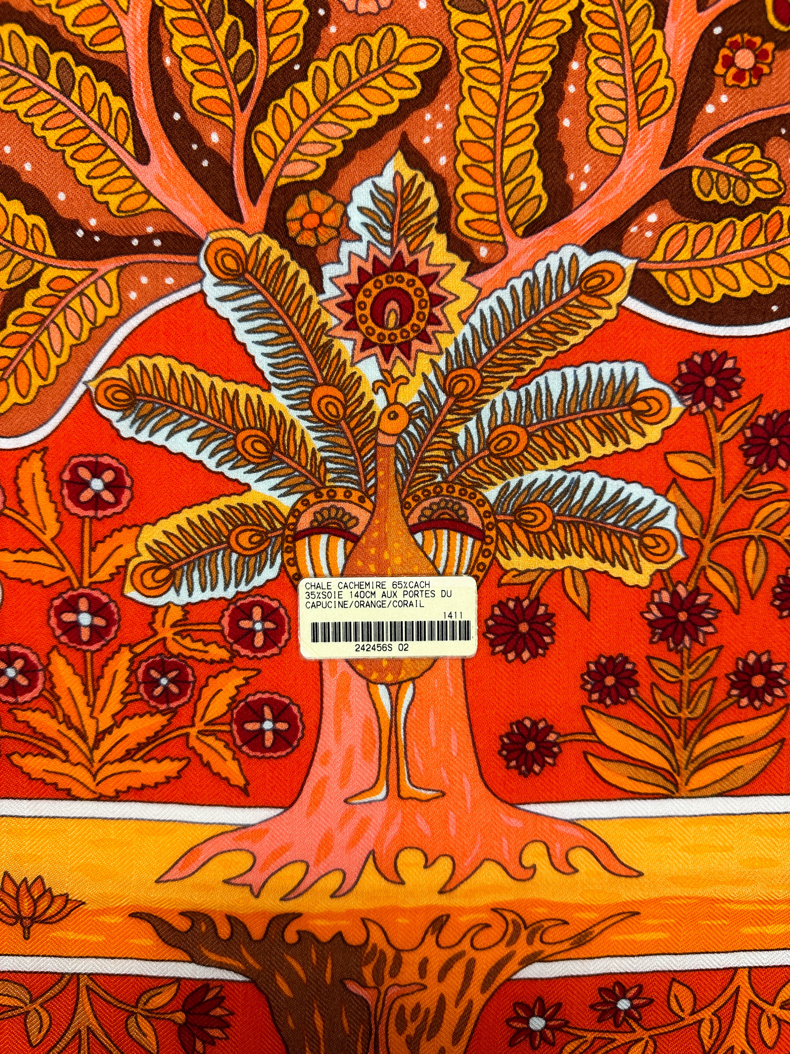Hermès Aux Portes du Palais Cashmere Silk 140