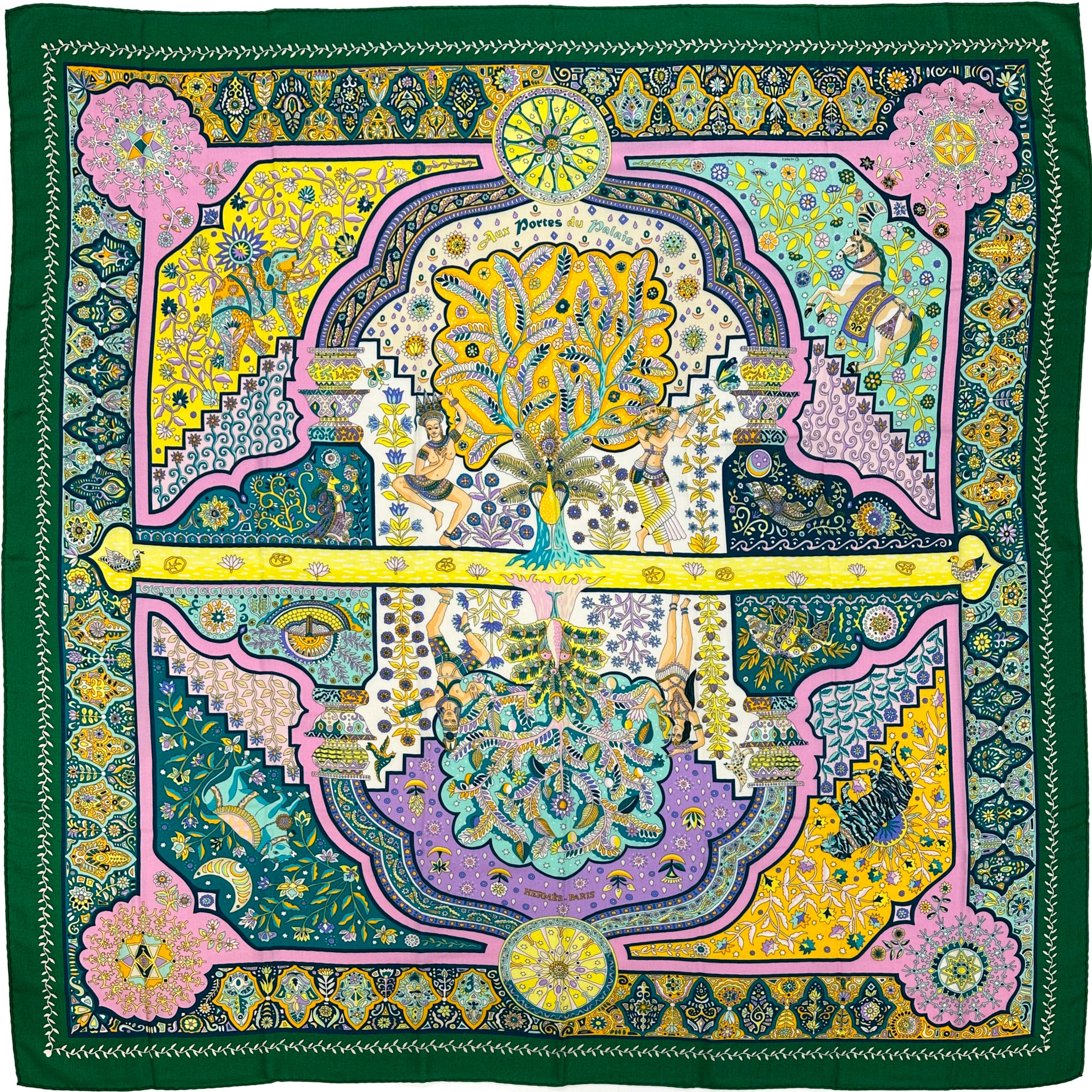 Hermès Aux Portes du Palais Cashmere Silk 140
