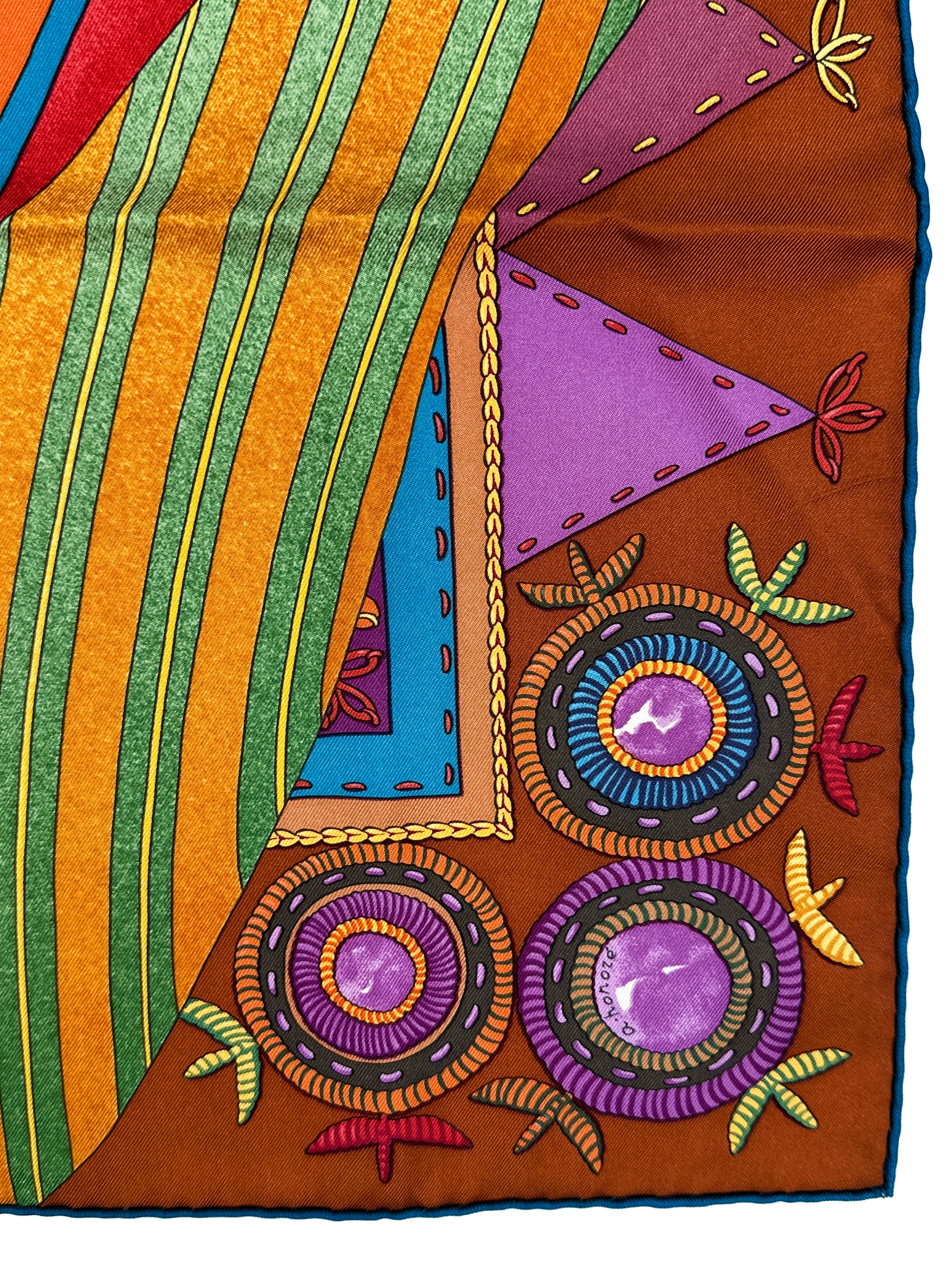 ◇エルメス◇カレ90/スカーフ/インドのかけら/coupons indiens Hermès Coupons Indiens 90