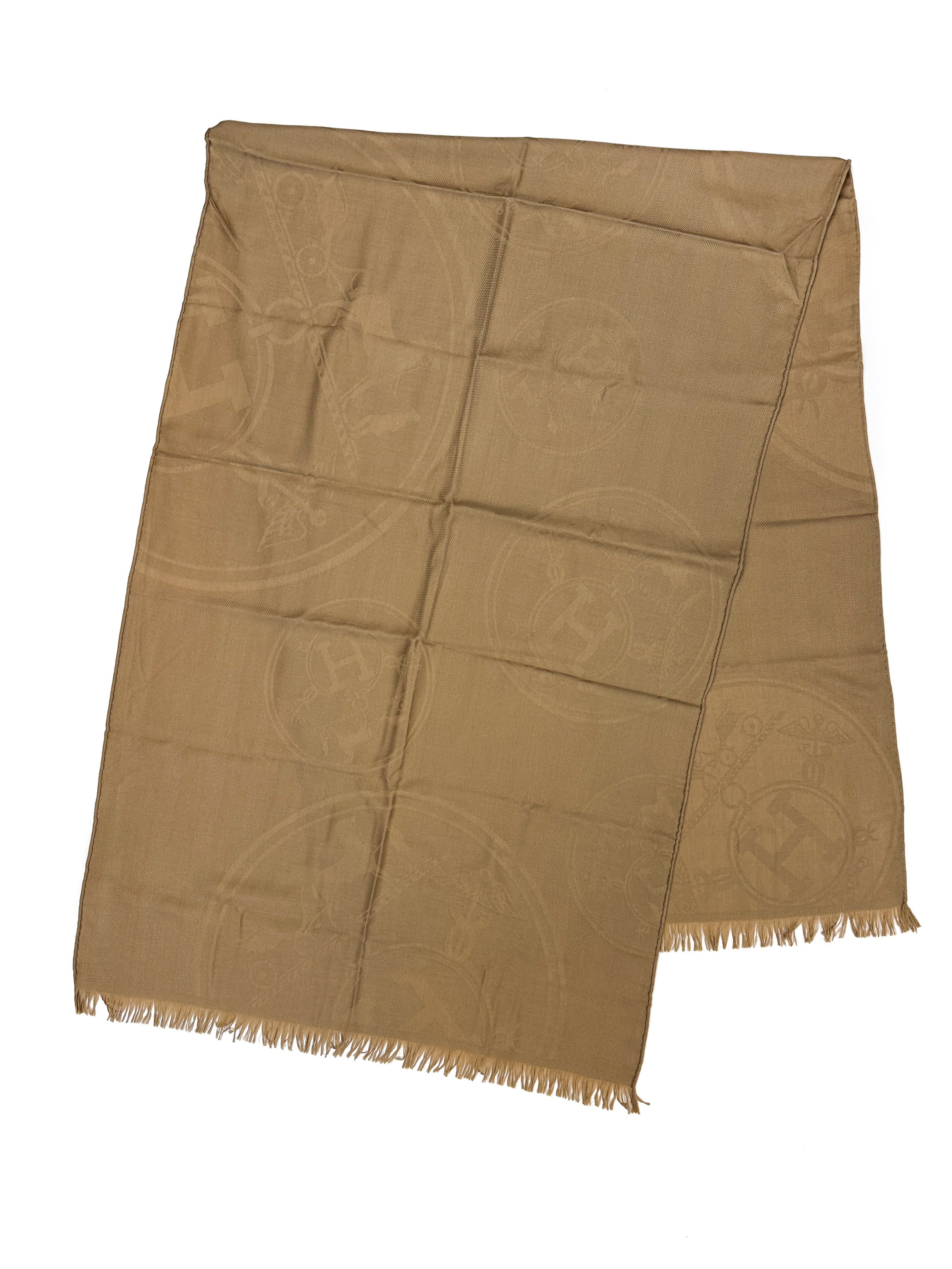 Hermès New Libris Cashmere Silk Stole
