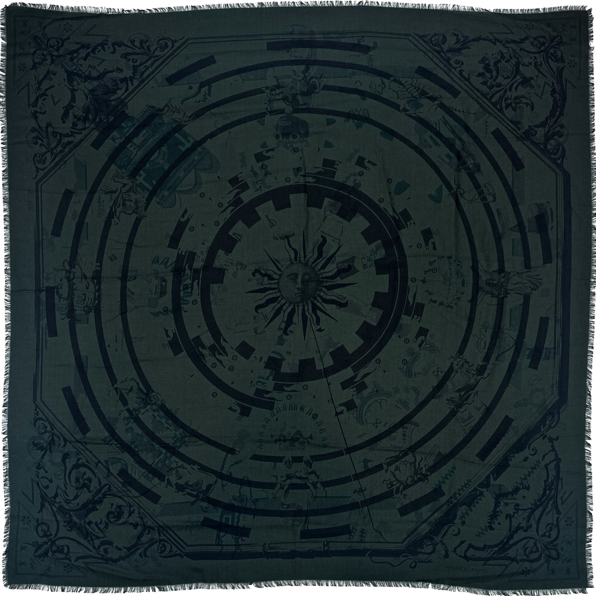 Hermès Imprimeur Fou Astrologie / Kachinas Cashmere Silk 140