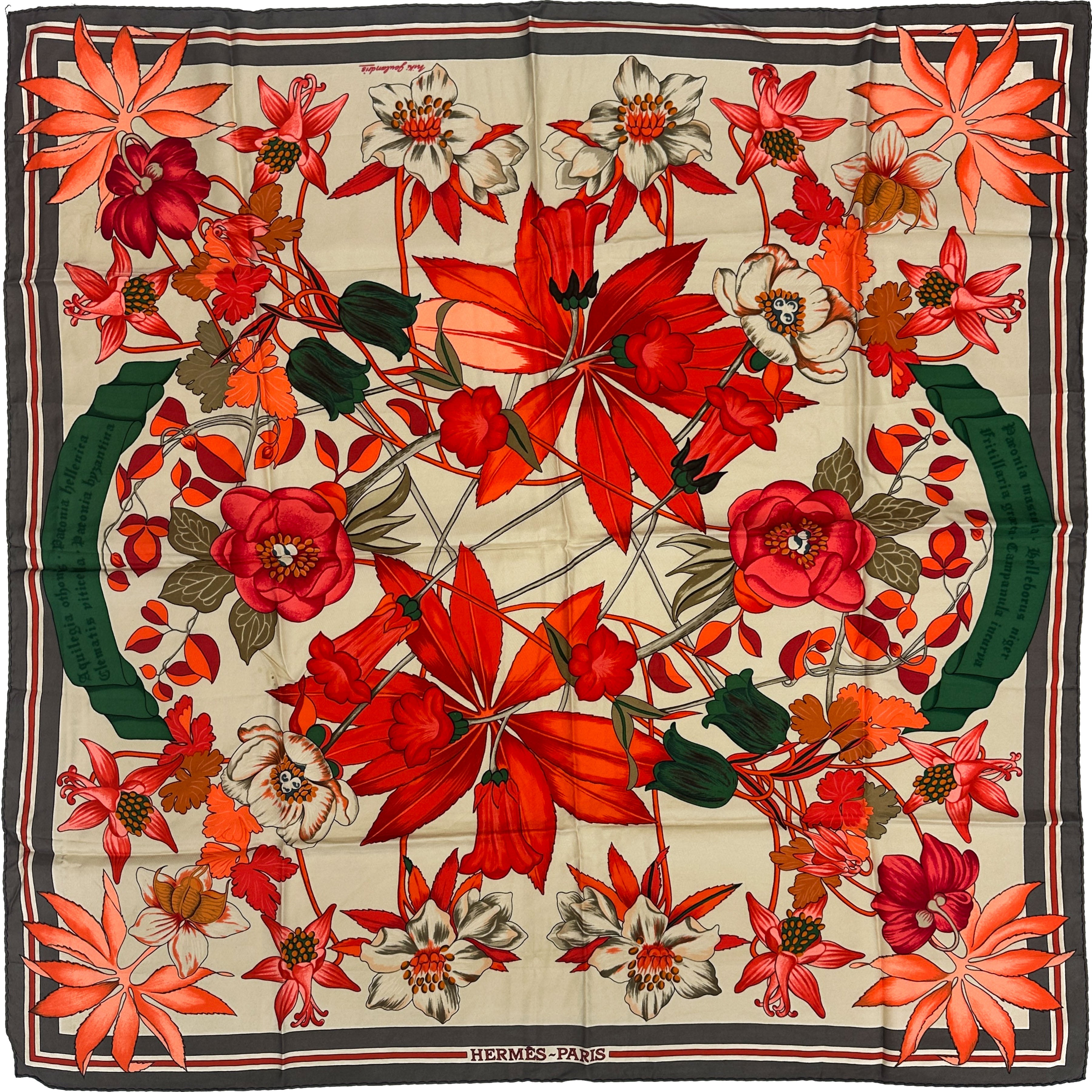 Hermès Fleurs d'Hellade 90