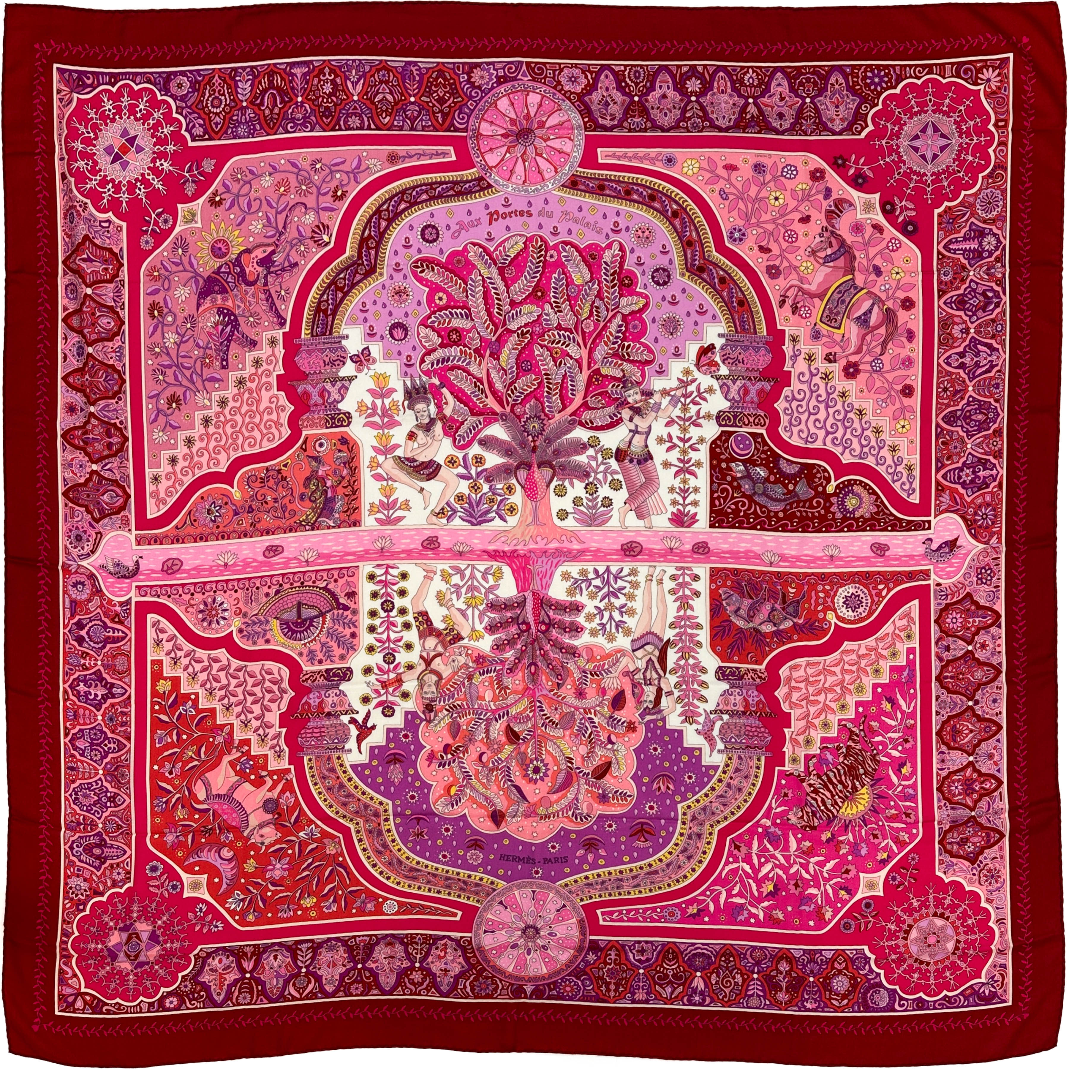 Hermès Aux Portes du Palais Cashmere Silk 140