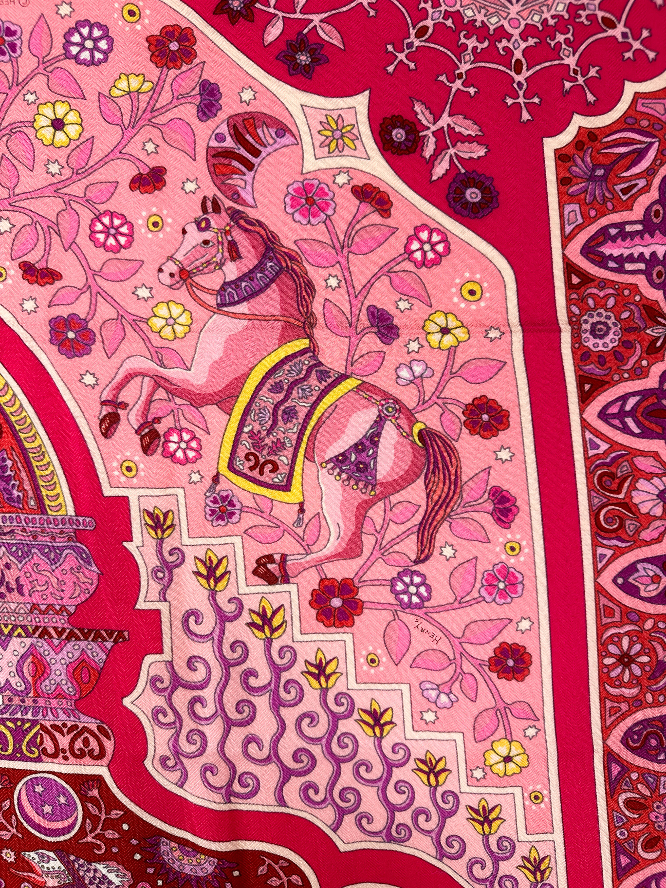 Hermès Aux Portes du Palais Cashmere Silk 140