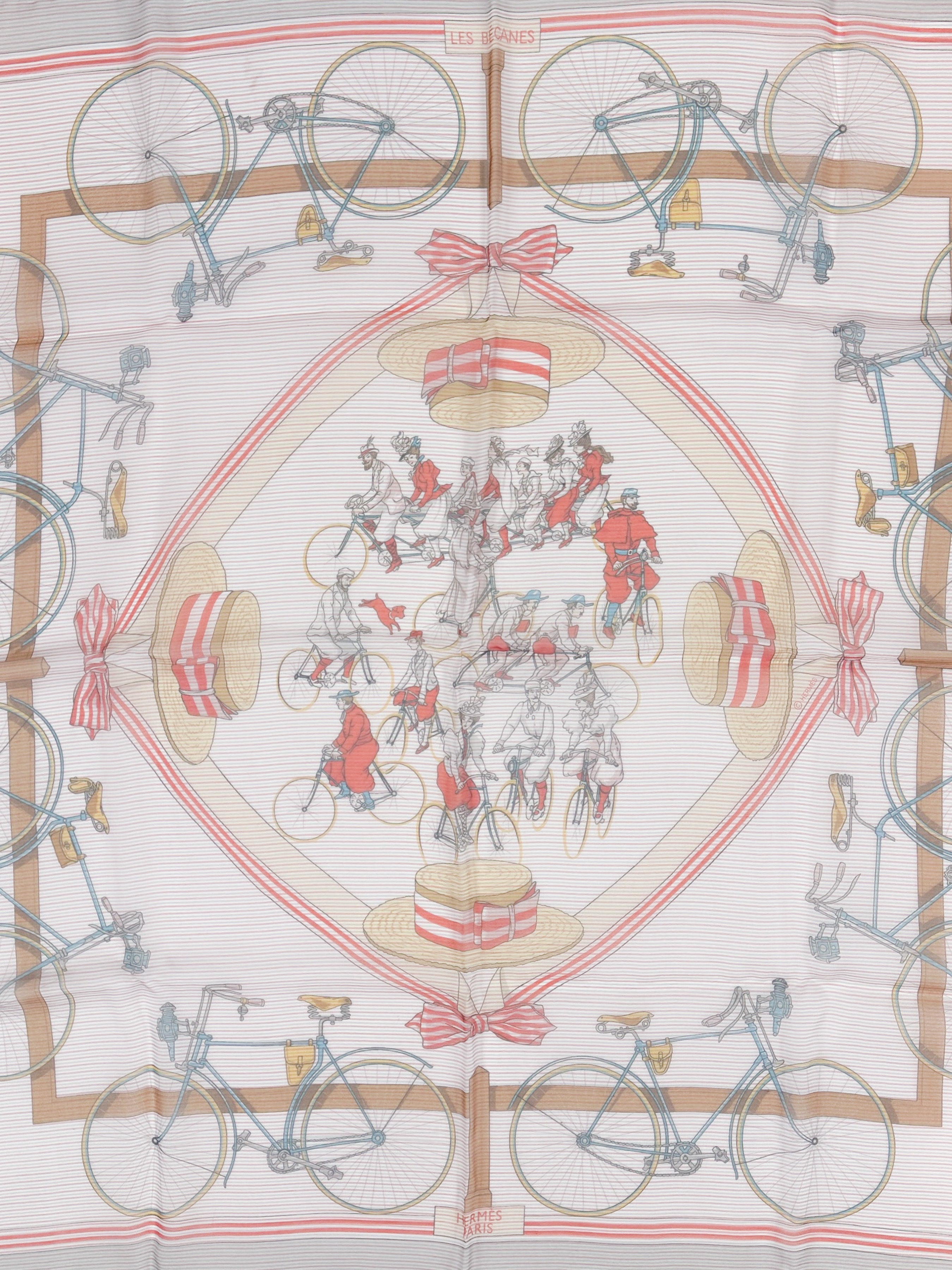 Hermès Les Bécanes Mousseline 70