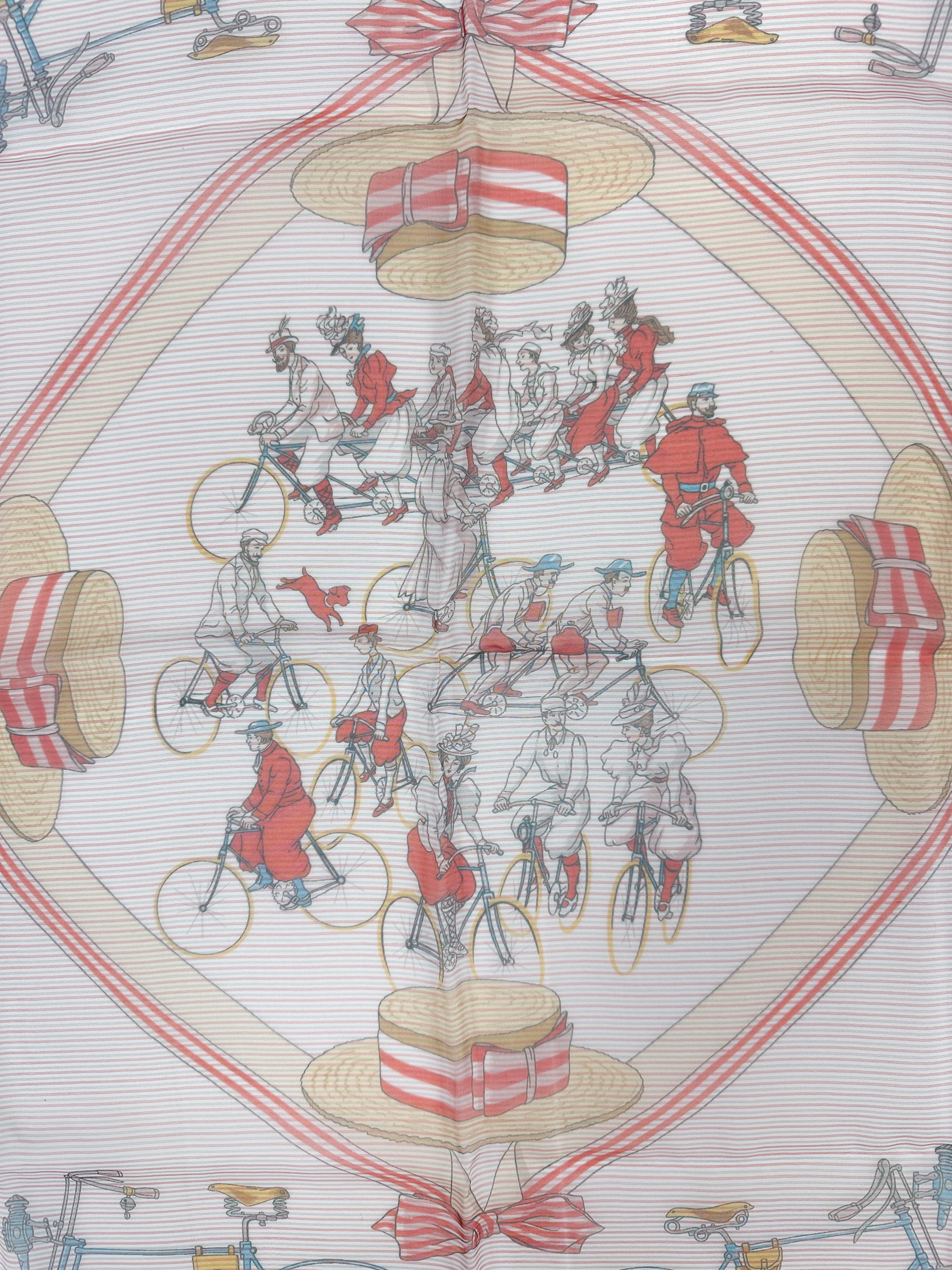 Hermès Les Bécanes Mousseline 70