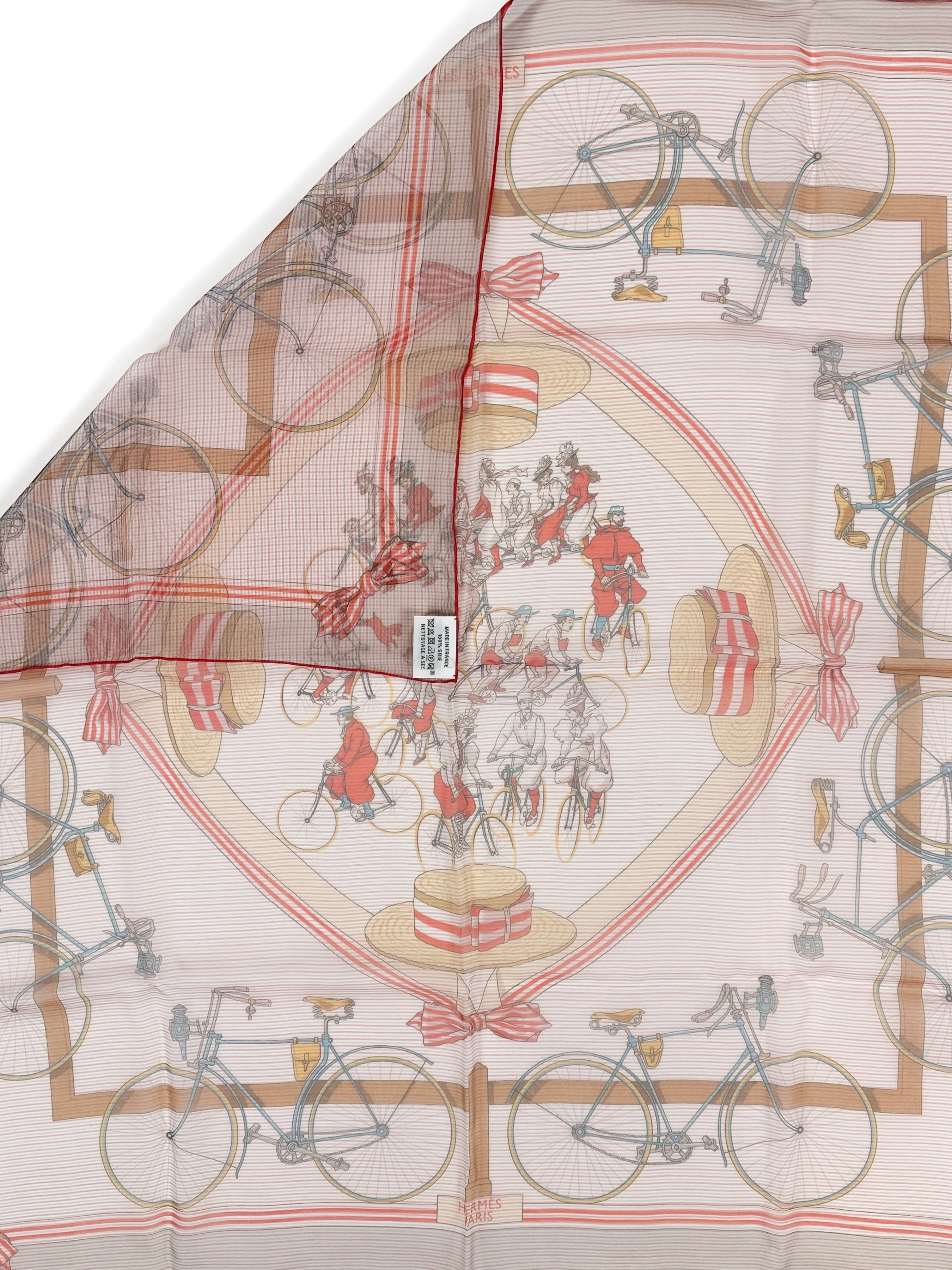 Hermès Les Bécanes Mousseline 70