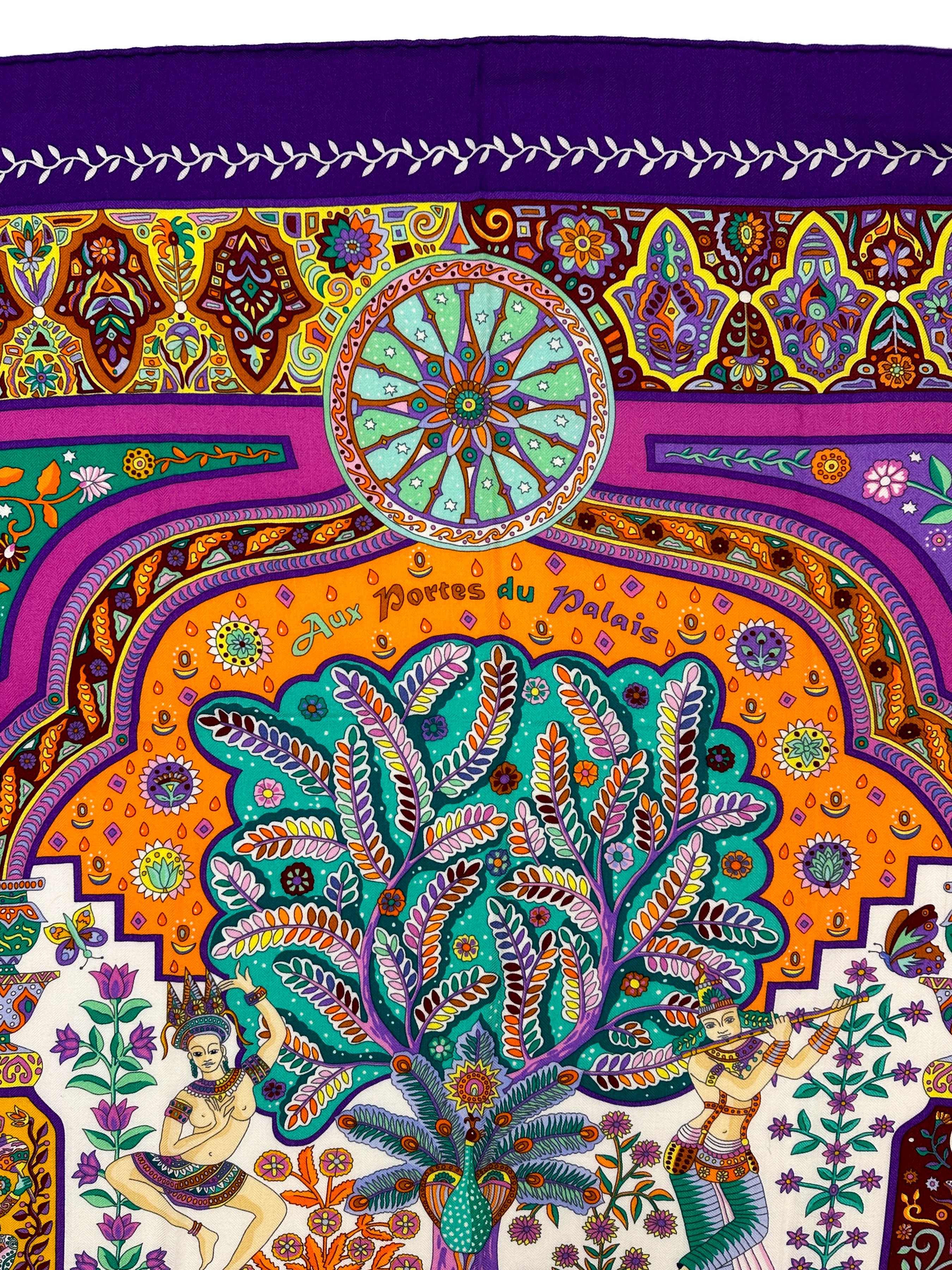 Hermès Aux Portes du Palais Cashmere Silk 140