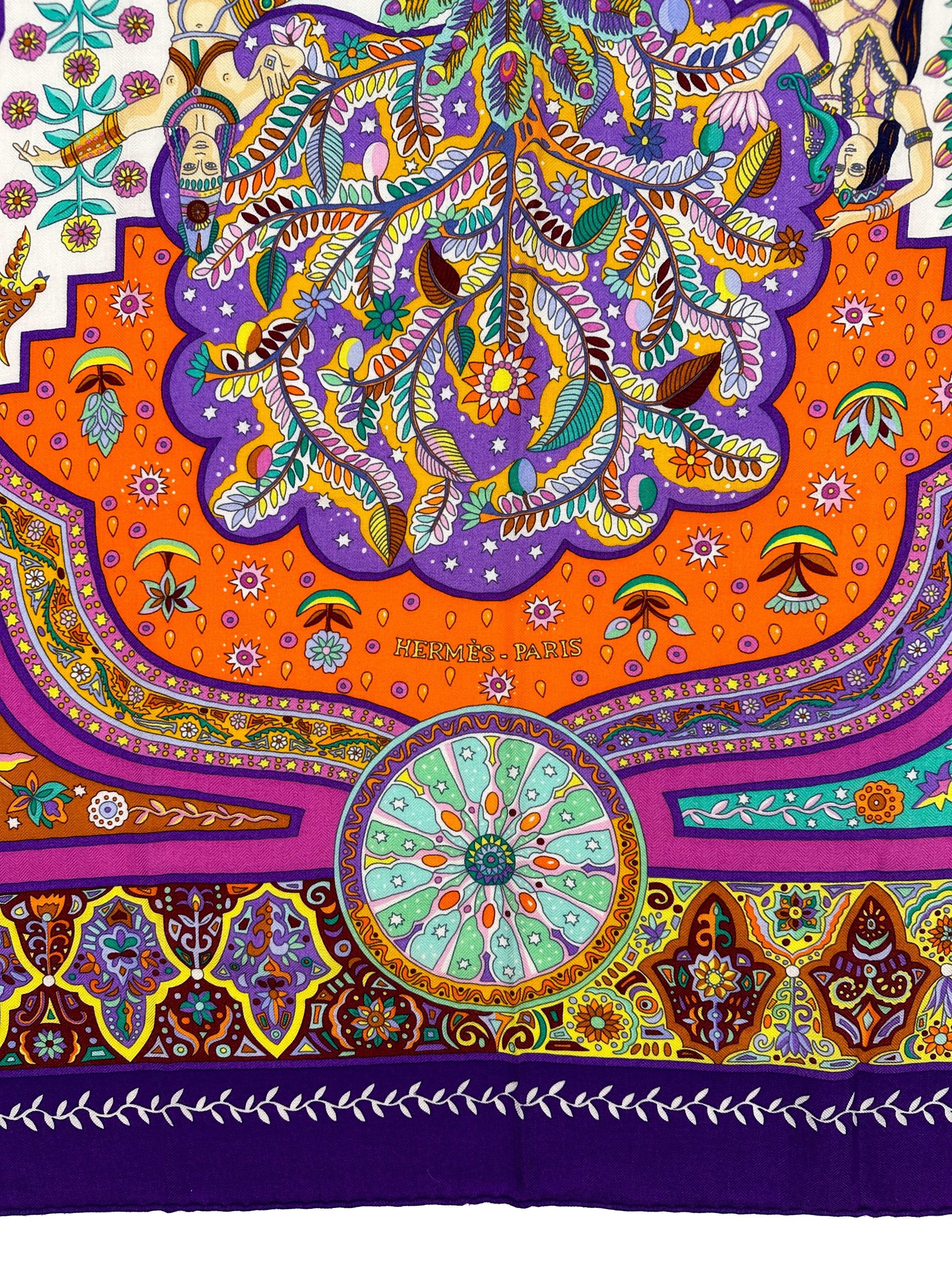 Hermès Aux Portes du Palais Cashmere Silk 140