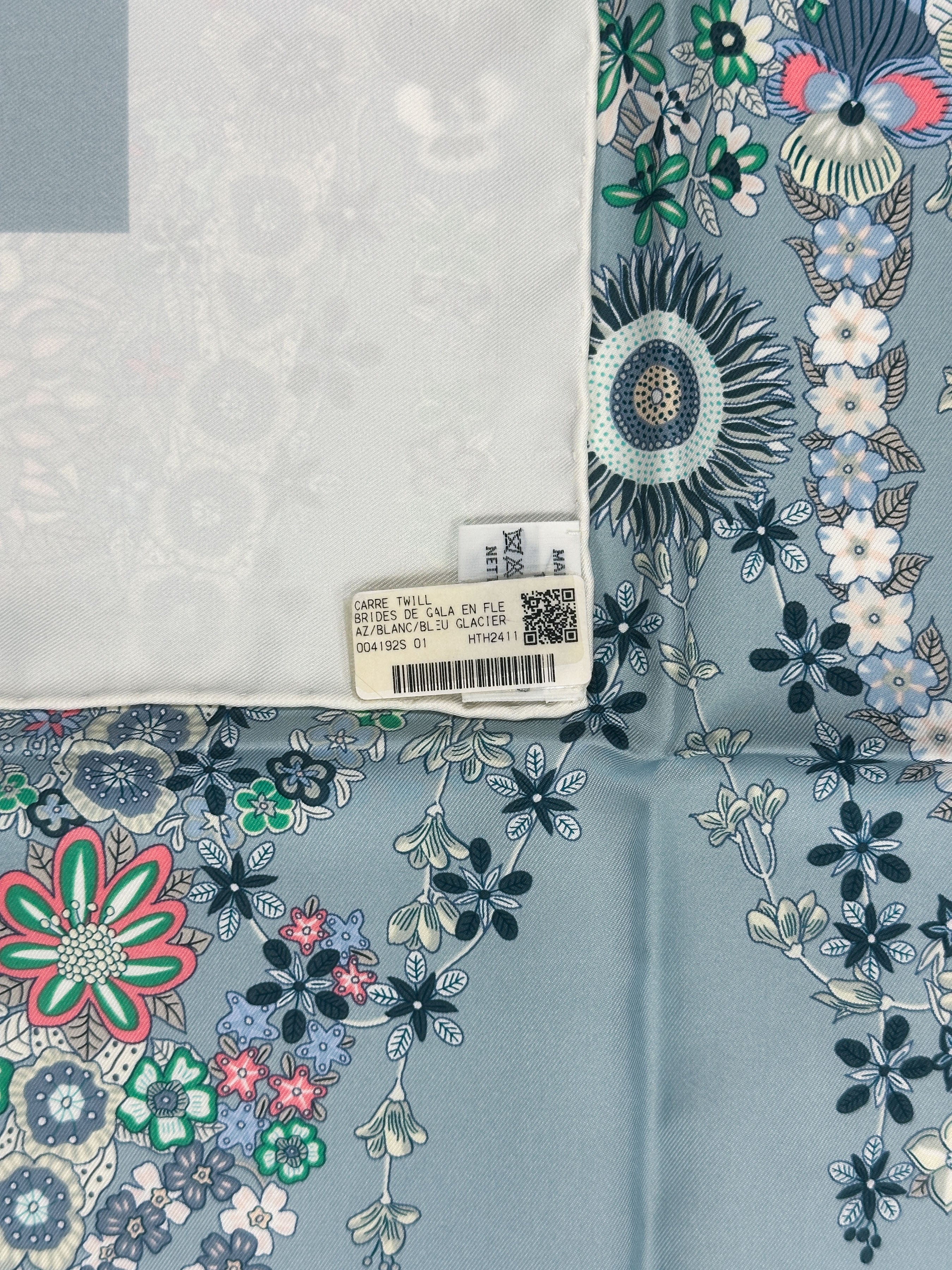 Hermès Brides de Gala en Fleurs 90