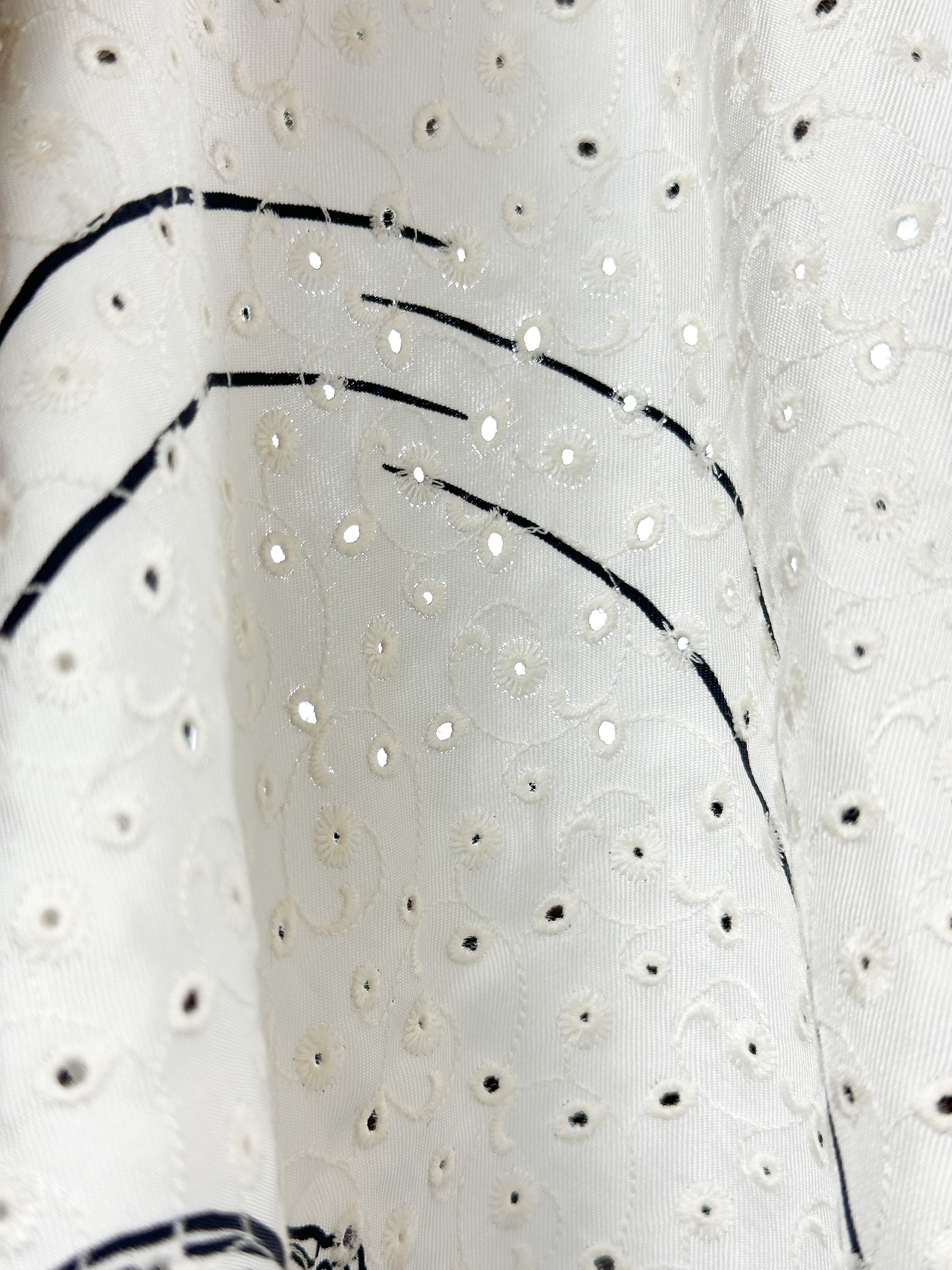 Hermès Brides de Gala Broderie Anglaise 70