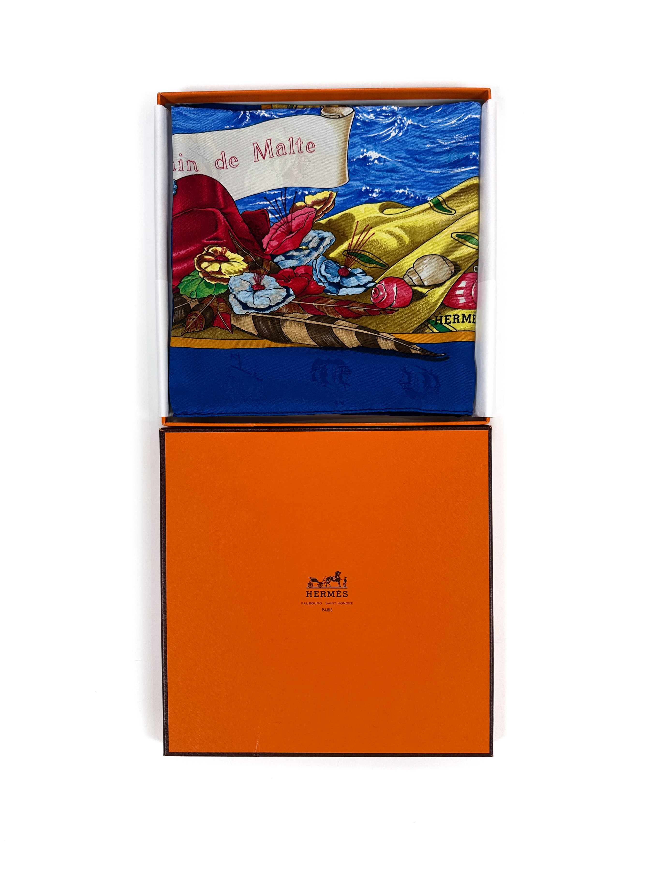 Hermès Special Edition Ordre Souverain de Malte Christoph Colomb Jacquard 90