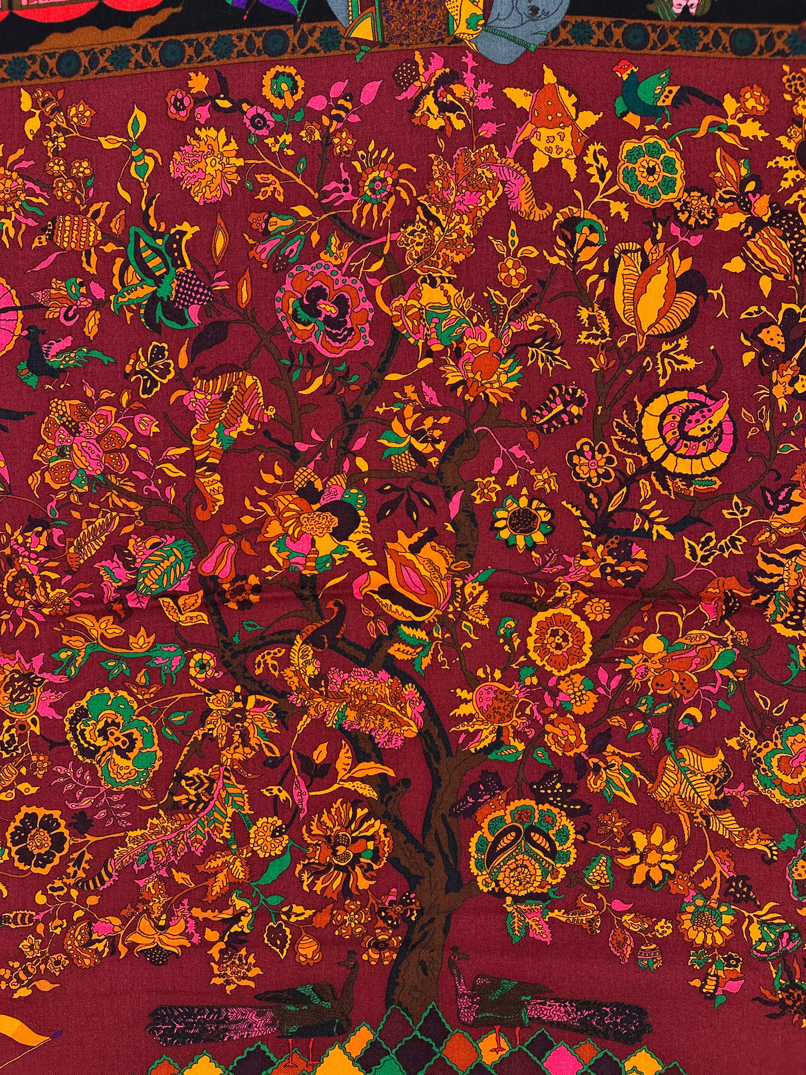 Hermès Fantaisies Indiennes Cashmere Silk 90