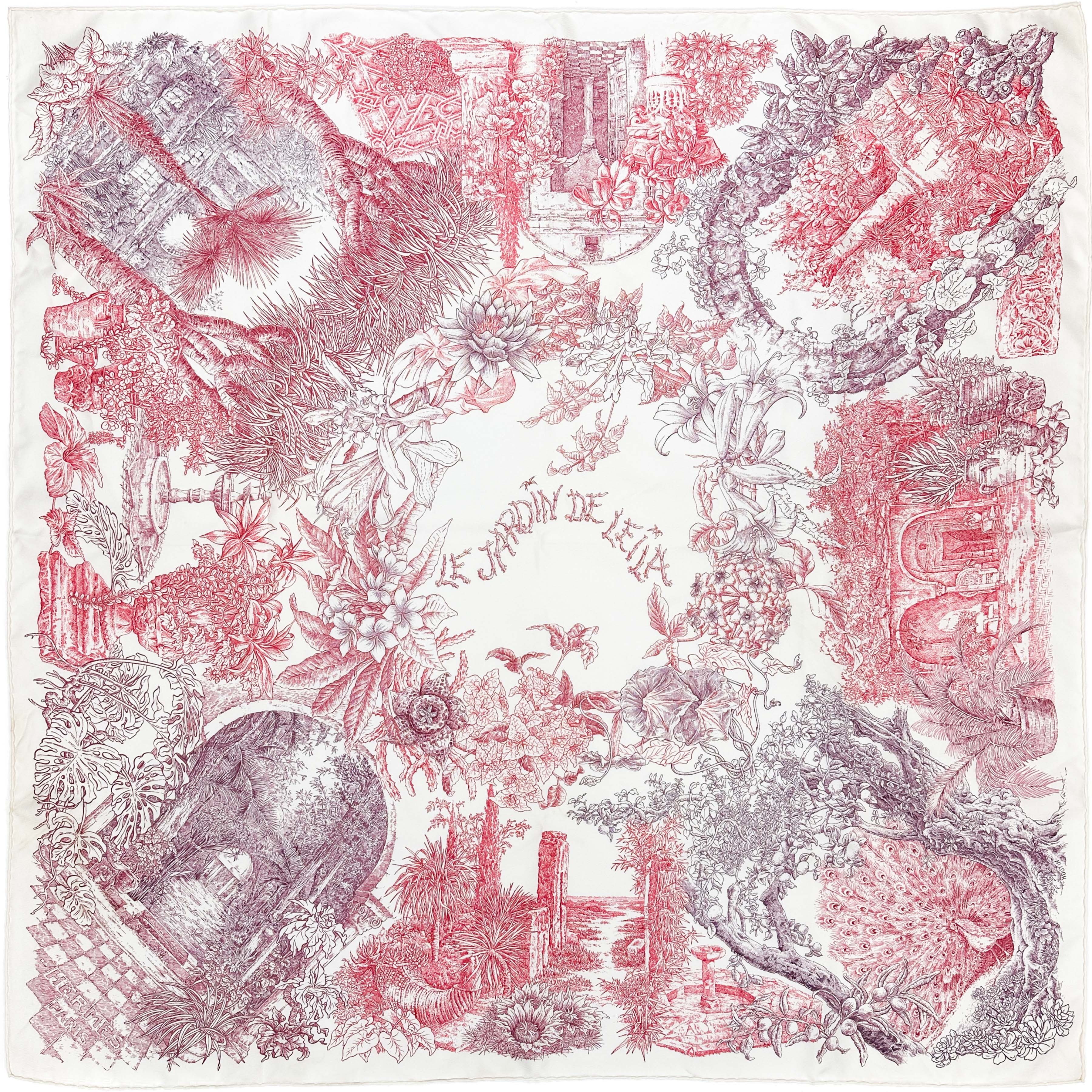 Hermès Le Jardin de Leïla 90