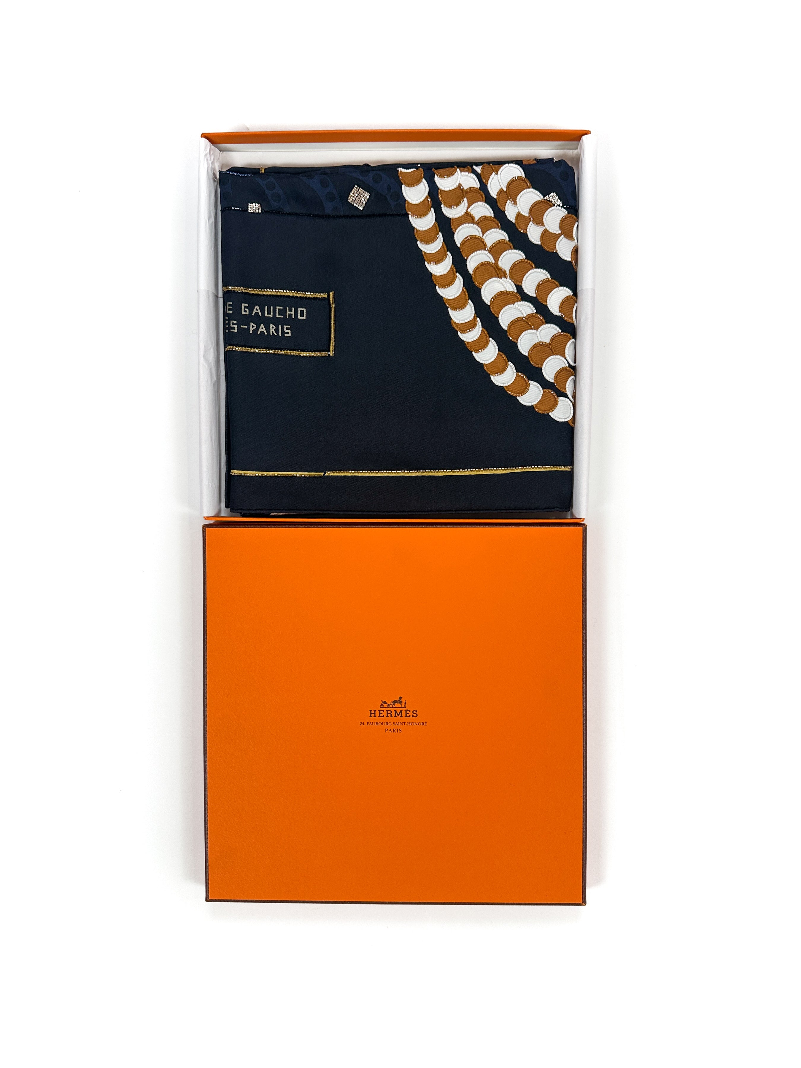 Hermès Silla de Gaucho Exceptional Beaded 90