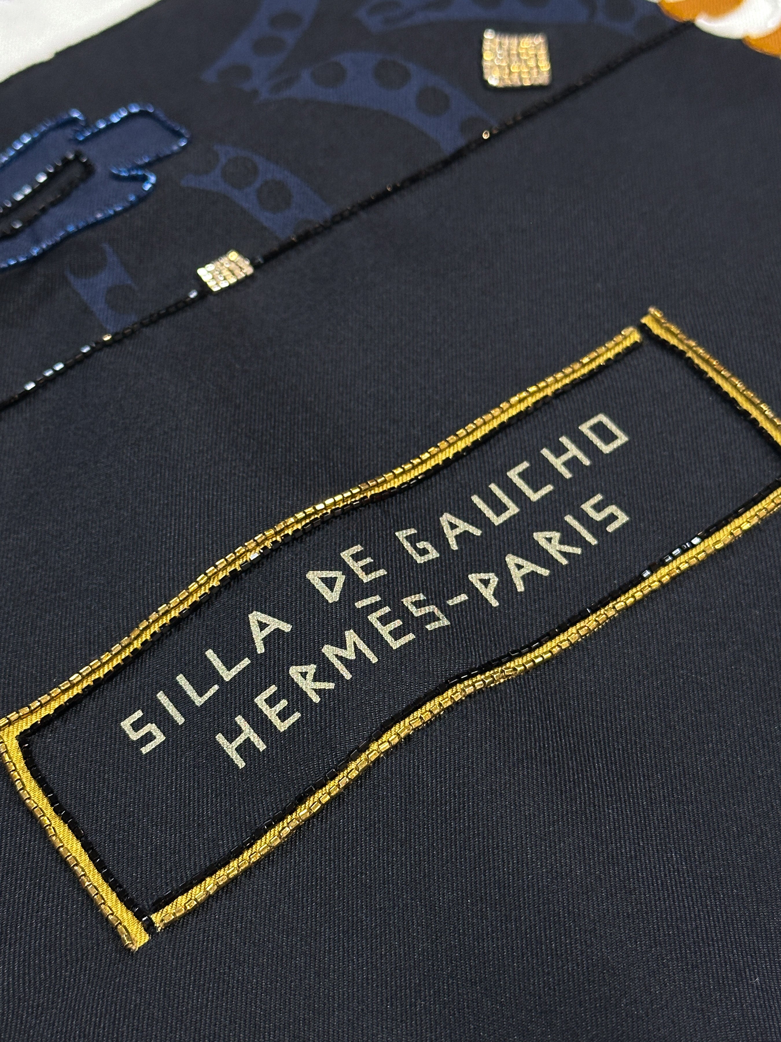 Hermès Silla de Gaucho Exceptional Beaded 90